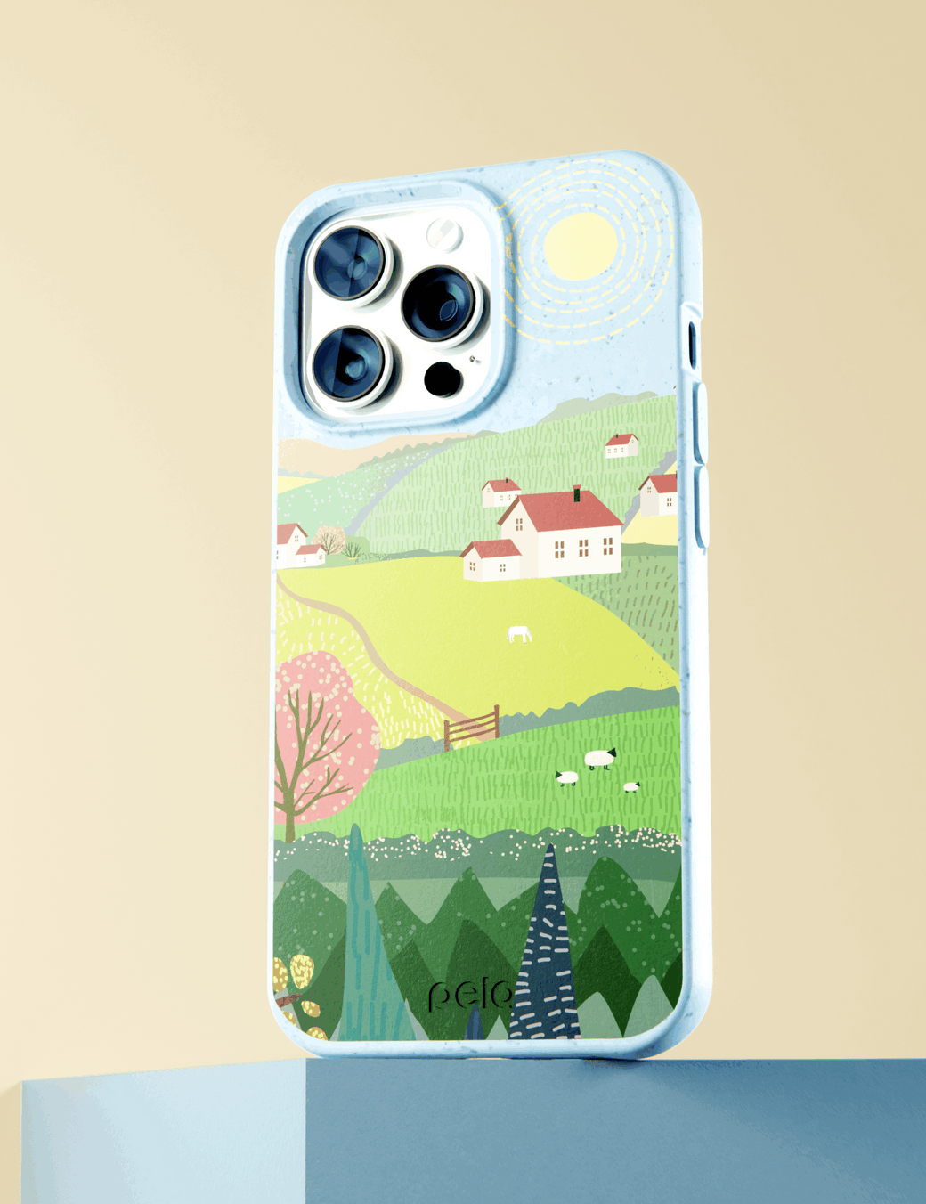 Powder Blue Sunny Countryside Google Pixel 6a Case