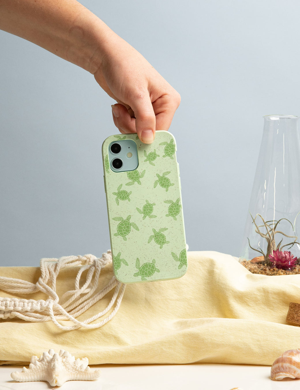 Sage Green Tiny Turtles iPhone 11 Case