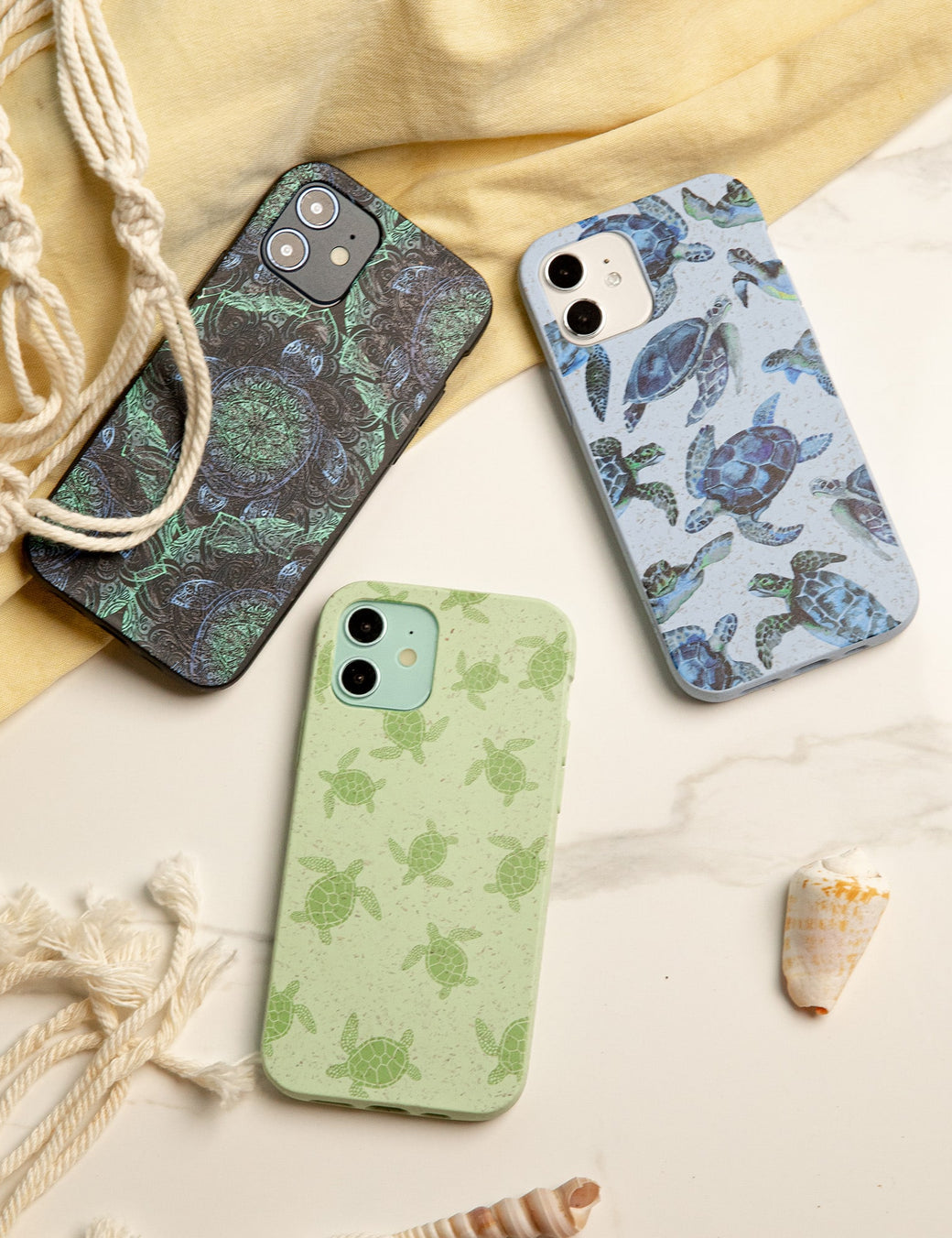 Sage Green Tiny Turtles Samsung Galaxy S22 Ultra Case