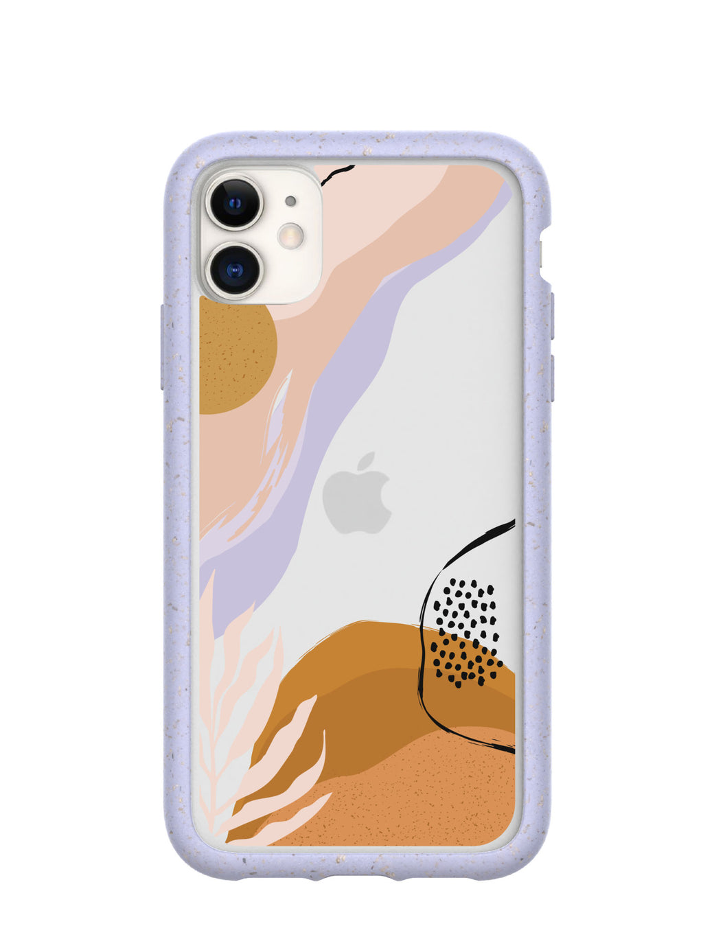 Clear Abstract Dunes iPhone 11 Case With Lavender Ridge