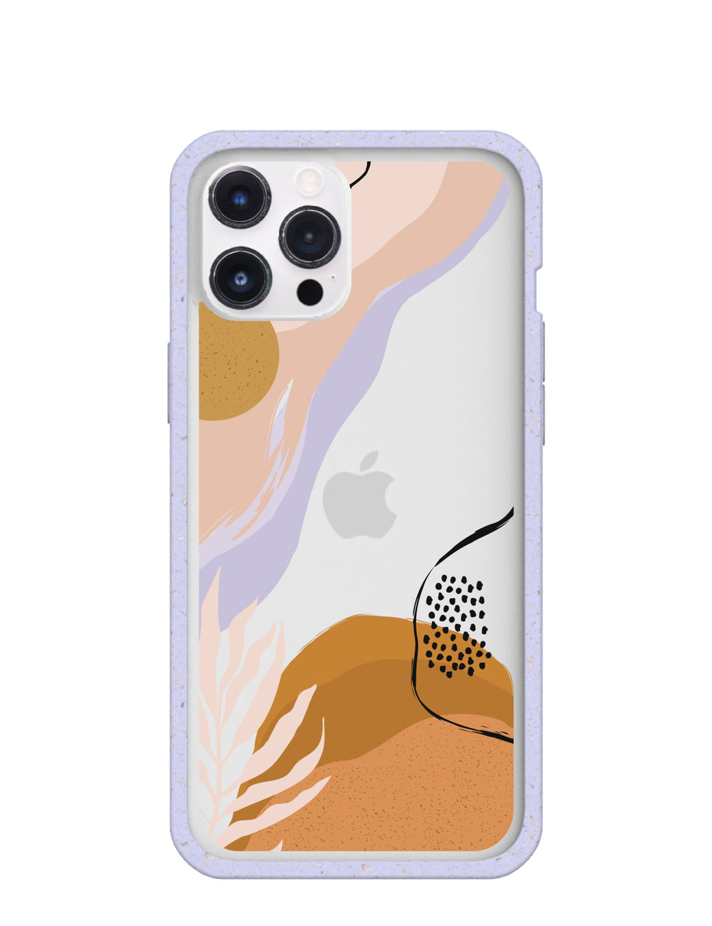 Clear Abstract Dunes iPhone 12 Pro Max Case With Lavender Ridge