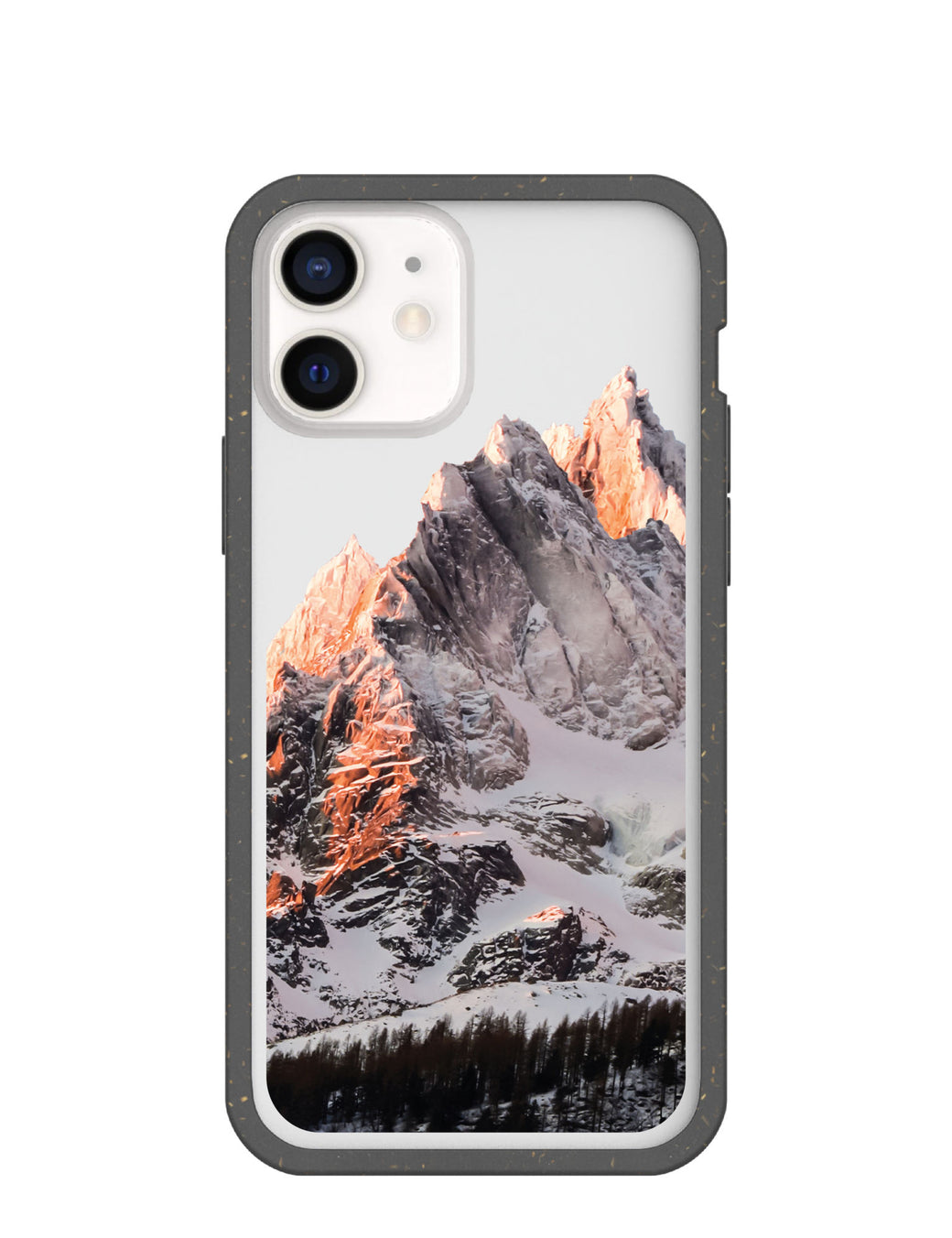 Clear Alps iPhone 12/ iPhone 12 Pro Case With Black Ridge