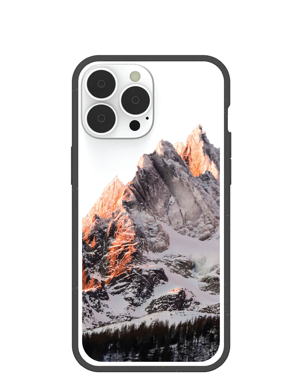 Clear Alps iPhone 13 Pro Max Case With Black Ridge