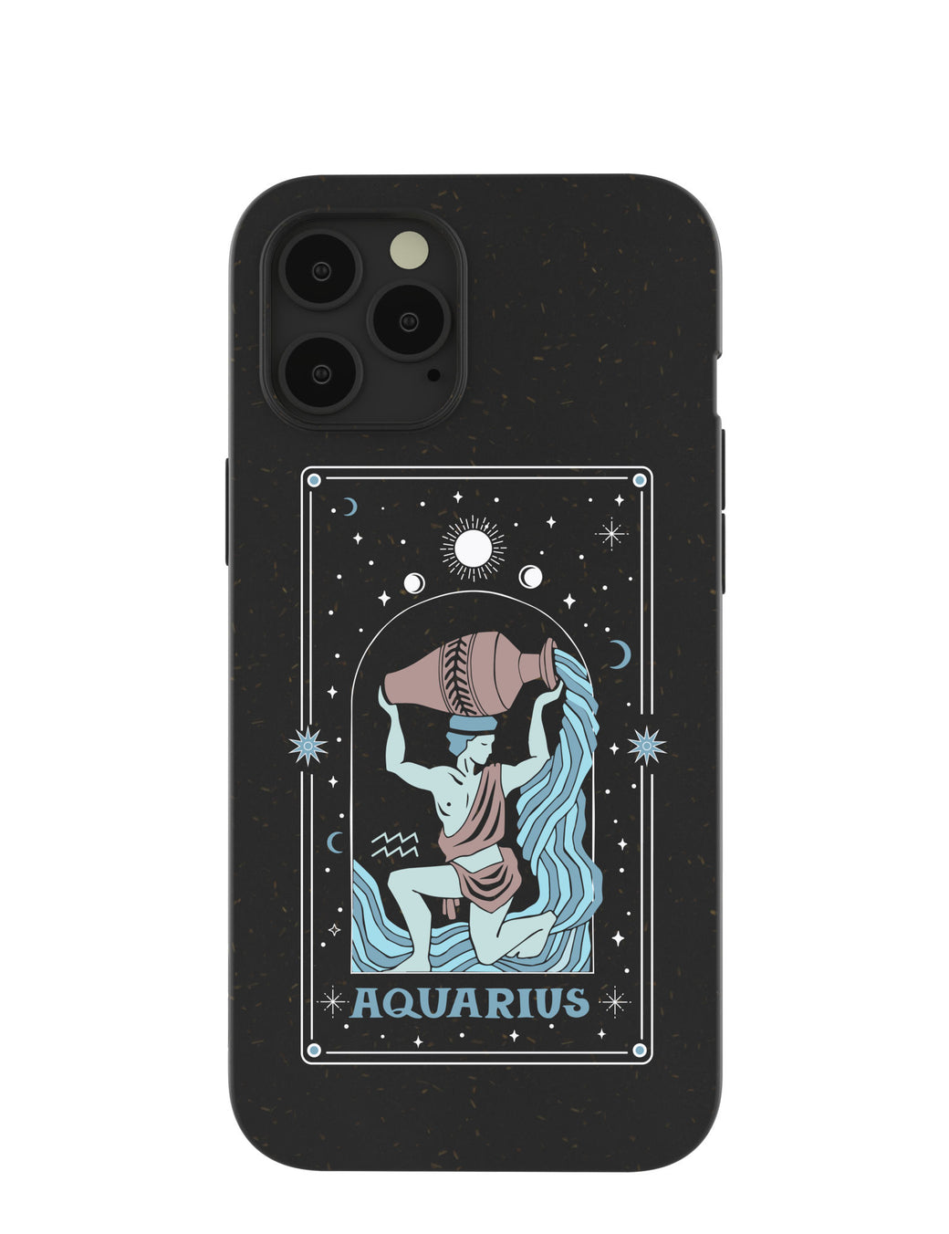 Black Aquarius iPhone 12 Pro Max Case