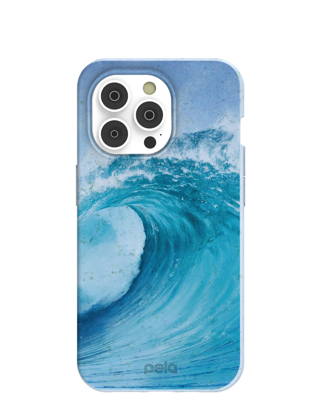 Powder Blue Big Wave iPhone 14 Pro Case with MagSafe Module