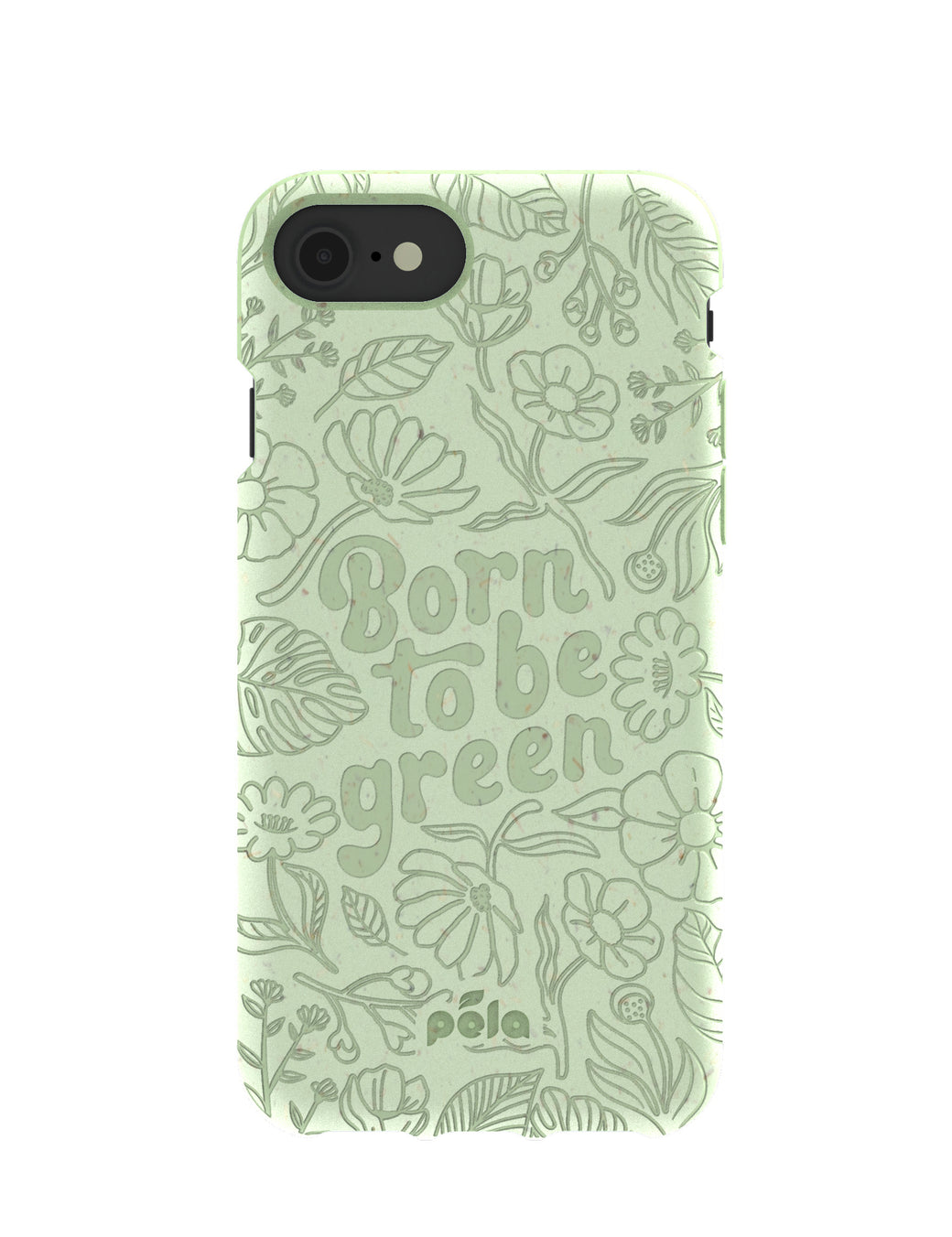 Sage Green Born to be green iPhone 6/6s/7/8/SE Case