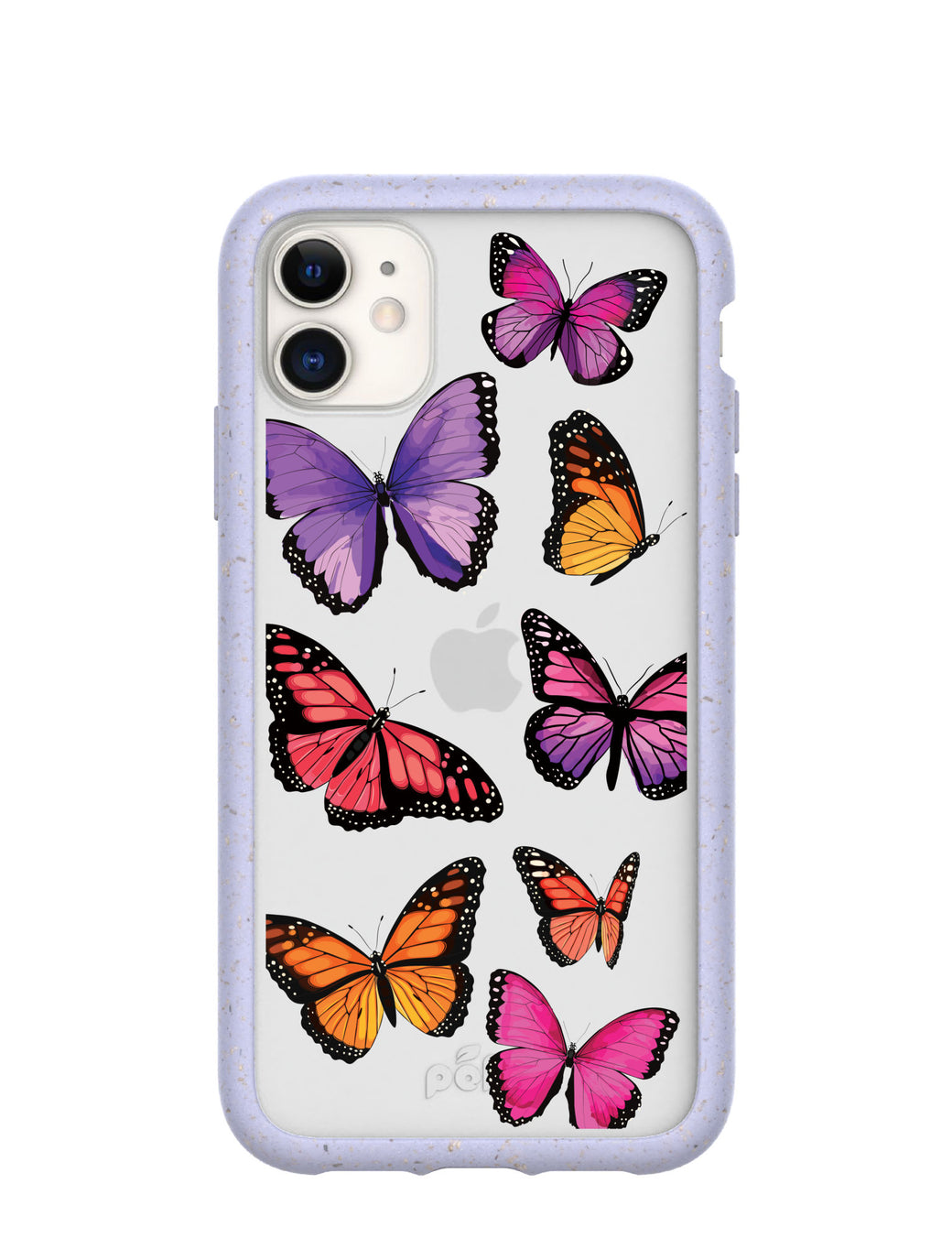 Clear Butterfly Sky iPhone 11 Case With Lavender Ridge