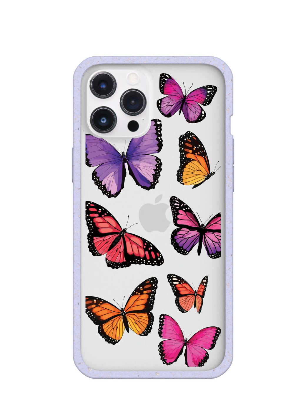 Clear Butterfly Sky iPhone 12 Pro Max Case With Lavender Ridge
