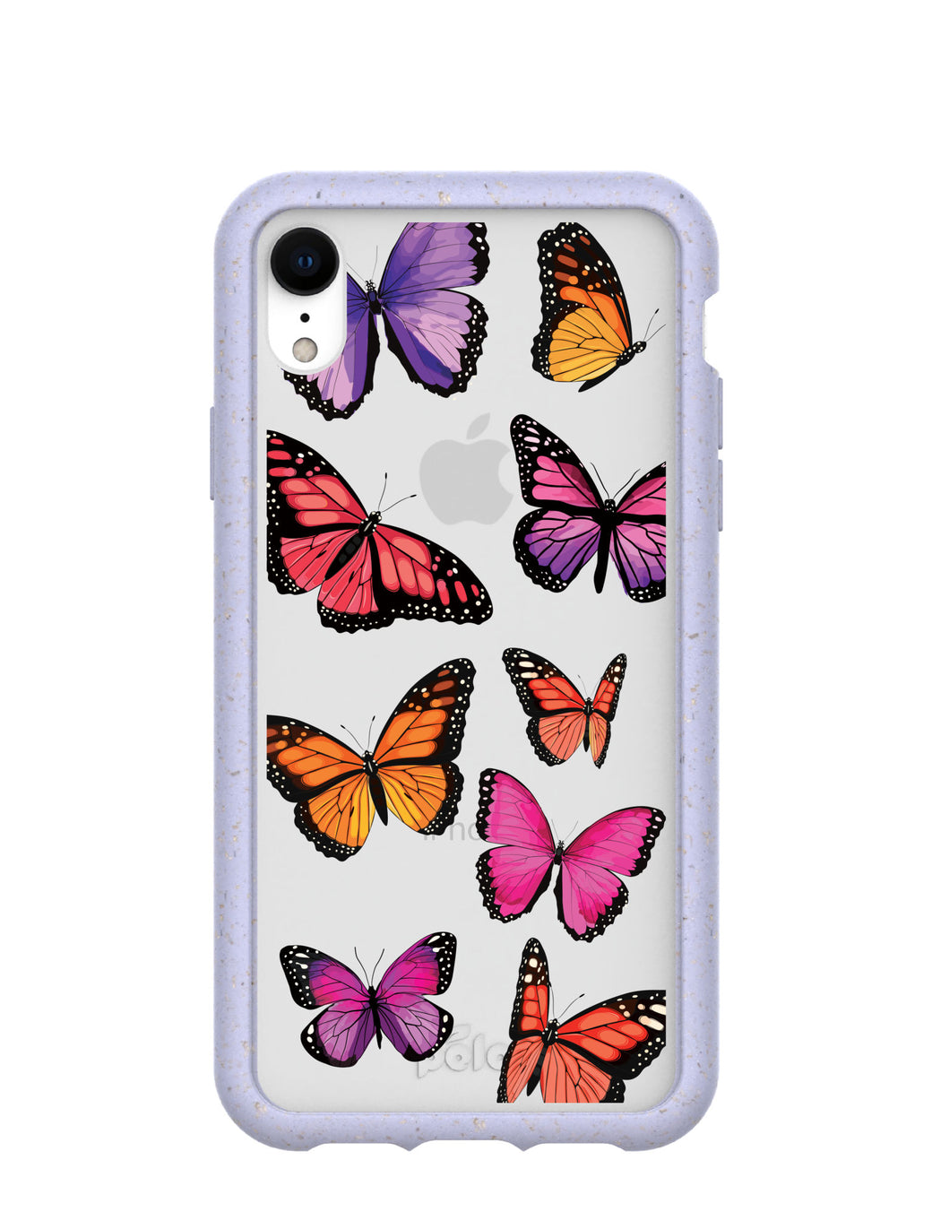 Clear Butterfly Sky iPhone XR Case With Lavender Ridge