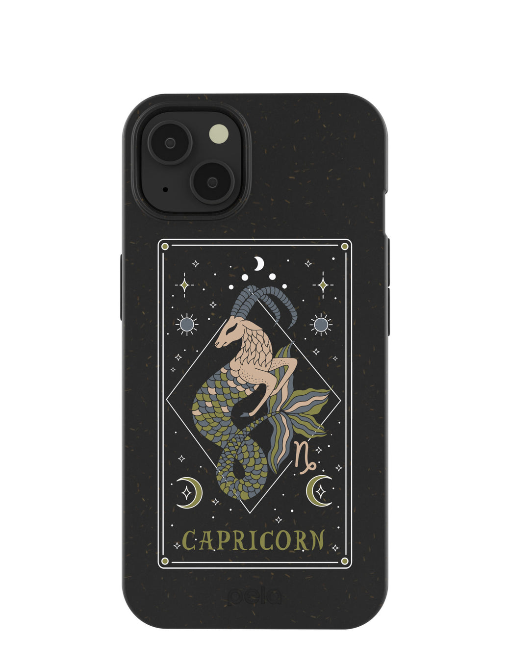 Black Capricorn iPhone 13 Case