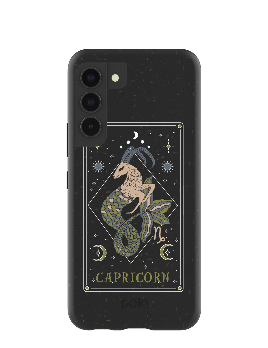 Black Capricorn Samsung Galaxy S22 Case
