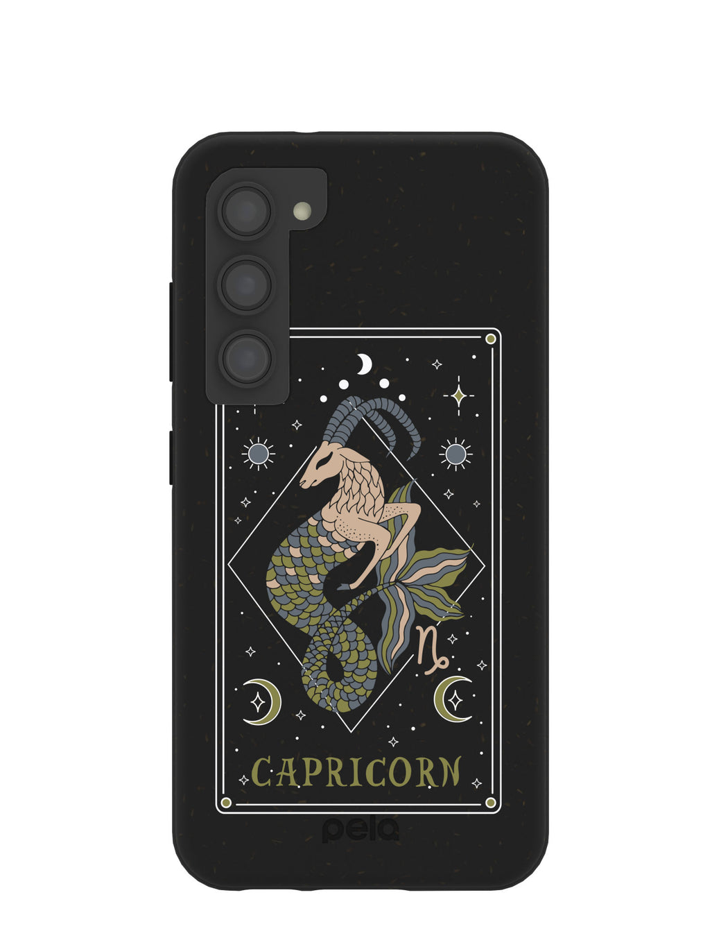 Black Capricorn Samsung Galaxy S23 Case