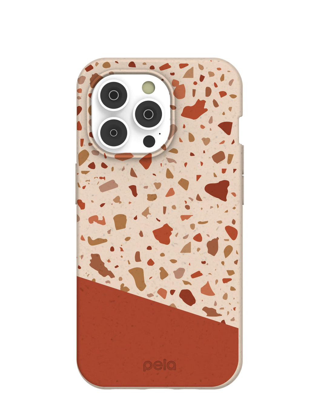 Seashell Clay Terrazzo iPhone 14 Pro Case with MagSafe Module