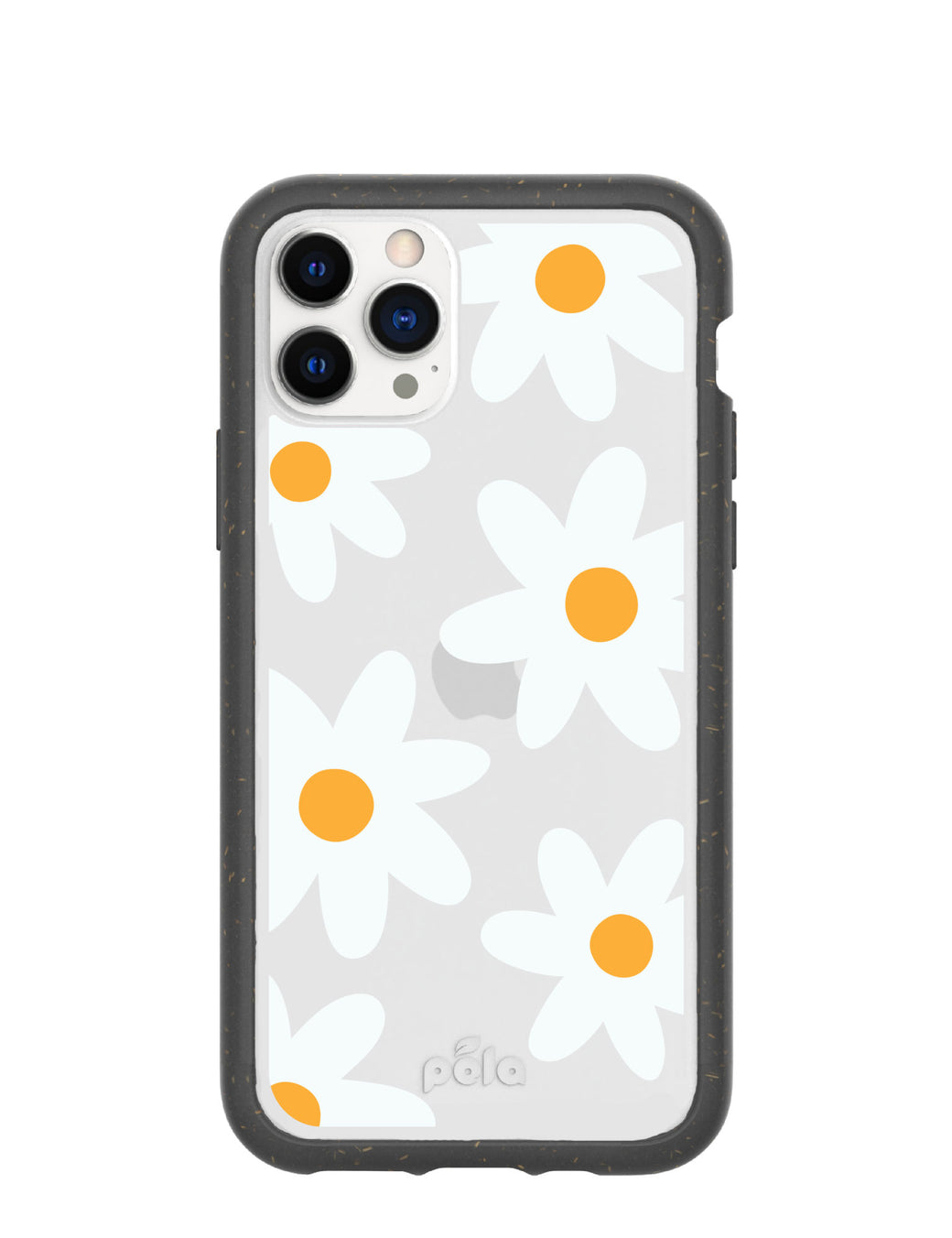 Clear Daisy iPhone 11 Pro Case With Black Ridge