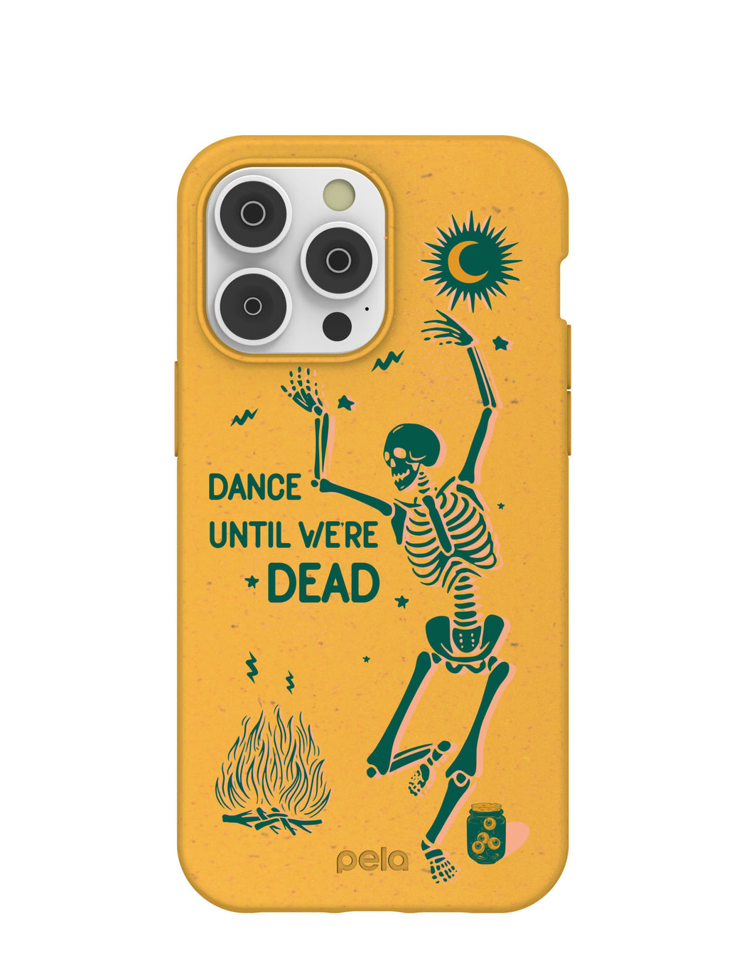 Honey Dancing Skeleton iPhone 14 Pro Max Case with MagSafe Module