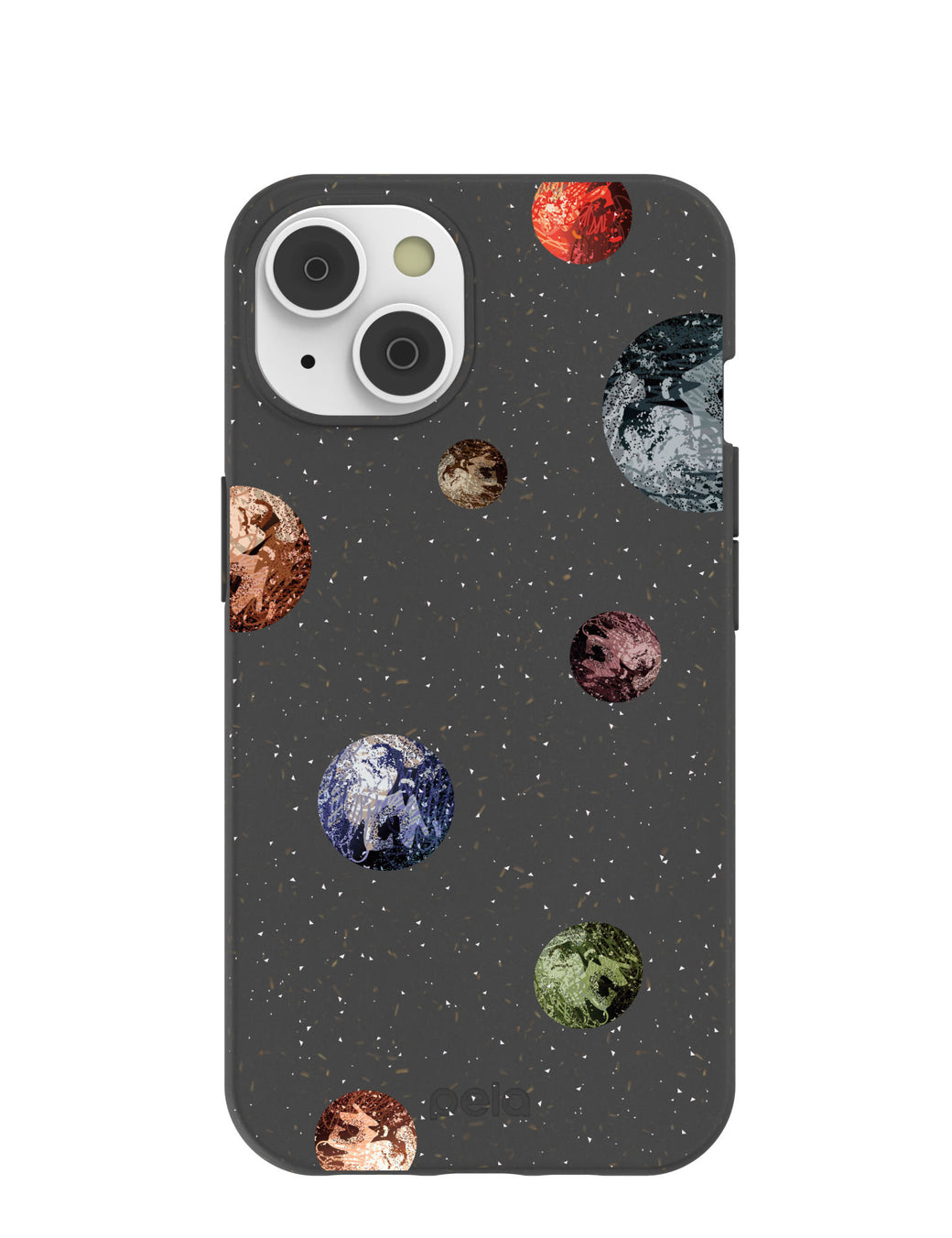 Black Deep Space iPhone 14 Case with MagSafe Module
