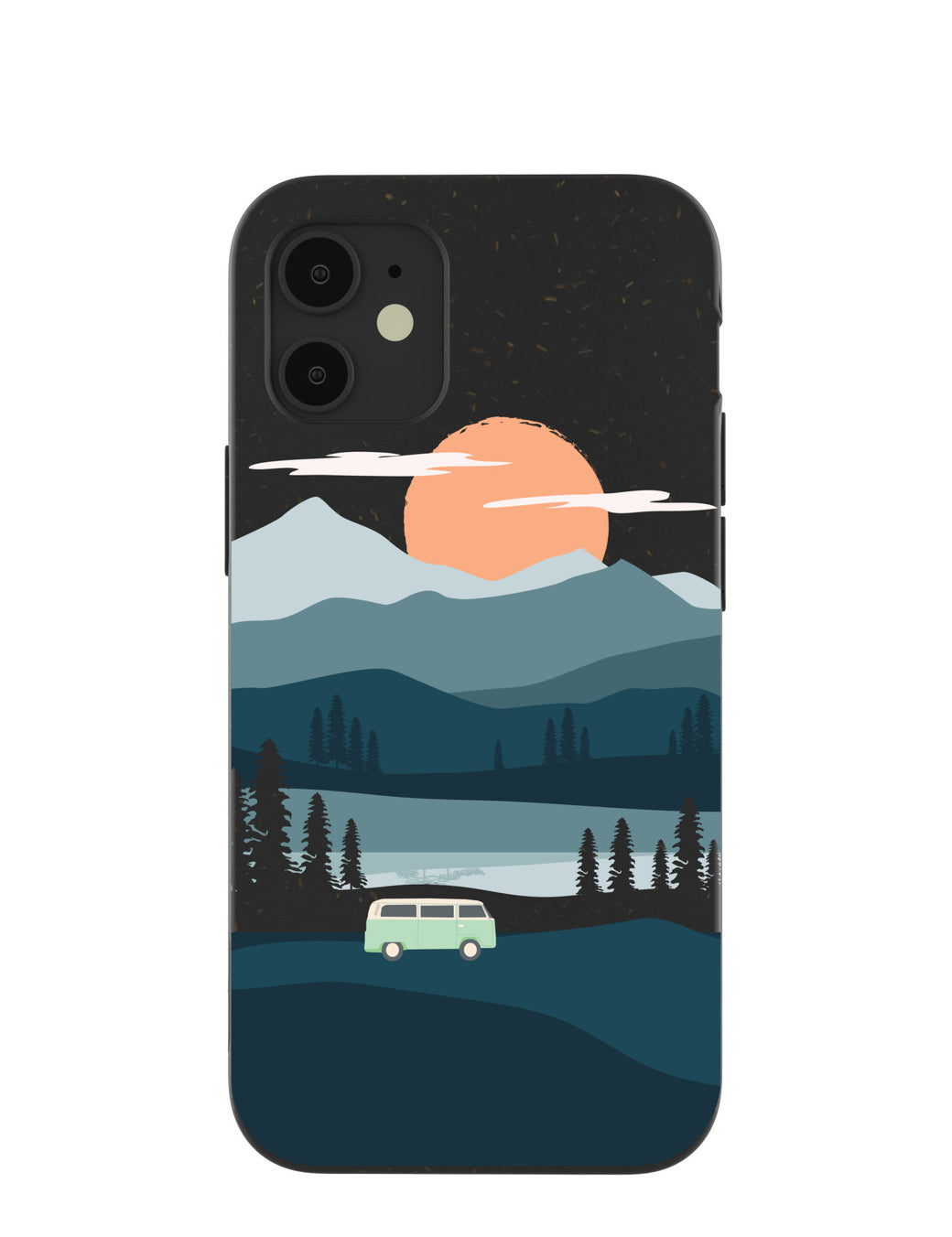 Black Digital Nomad iPhone 12 Mini Case