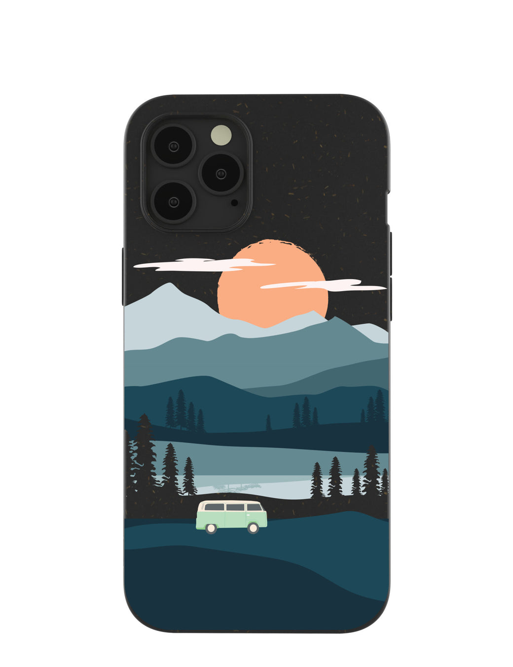 Black Digital Nomad iPhone 12 Pro Max Case