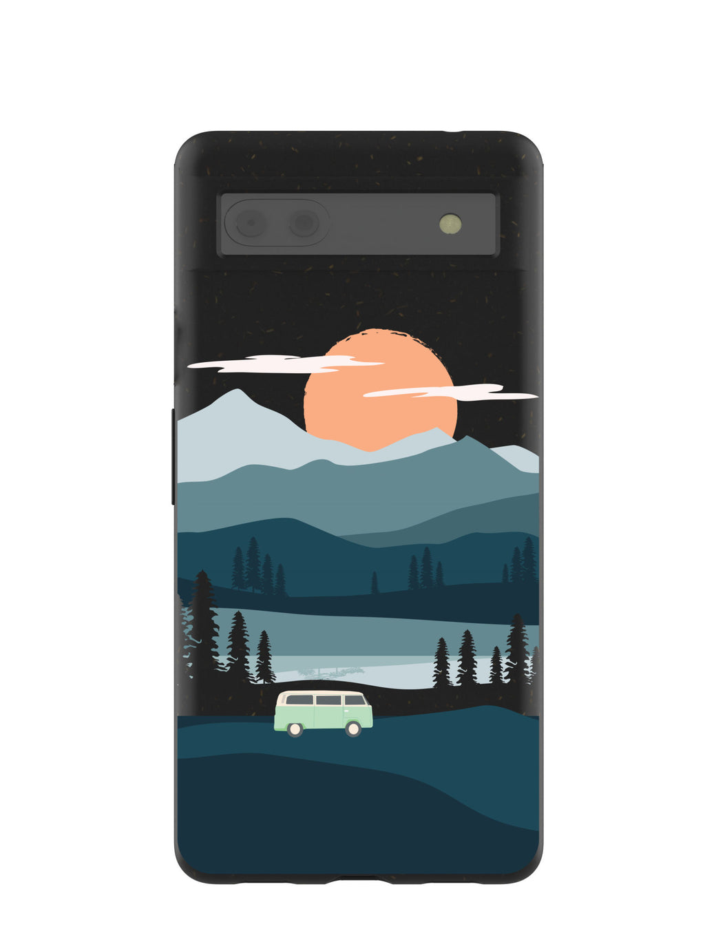 Black Digital Nomad Google Pixel 6a Case