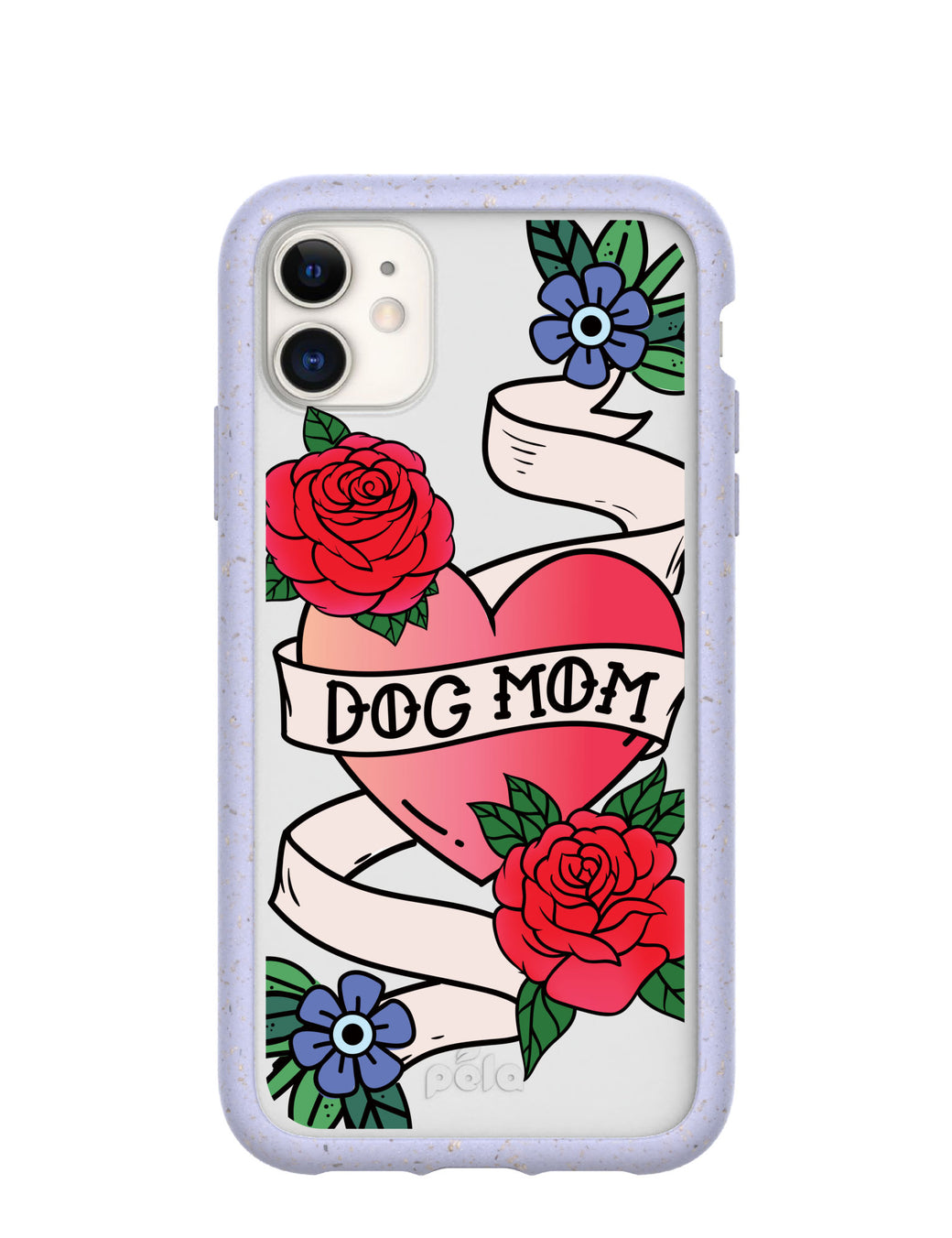 Clear Dog Mom iPhone 11 Case With Lavender Ridge