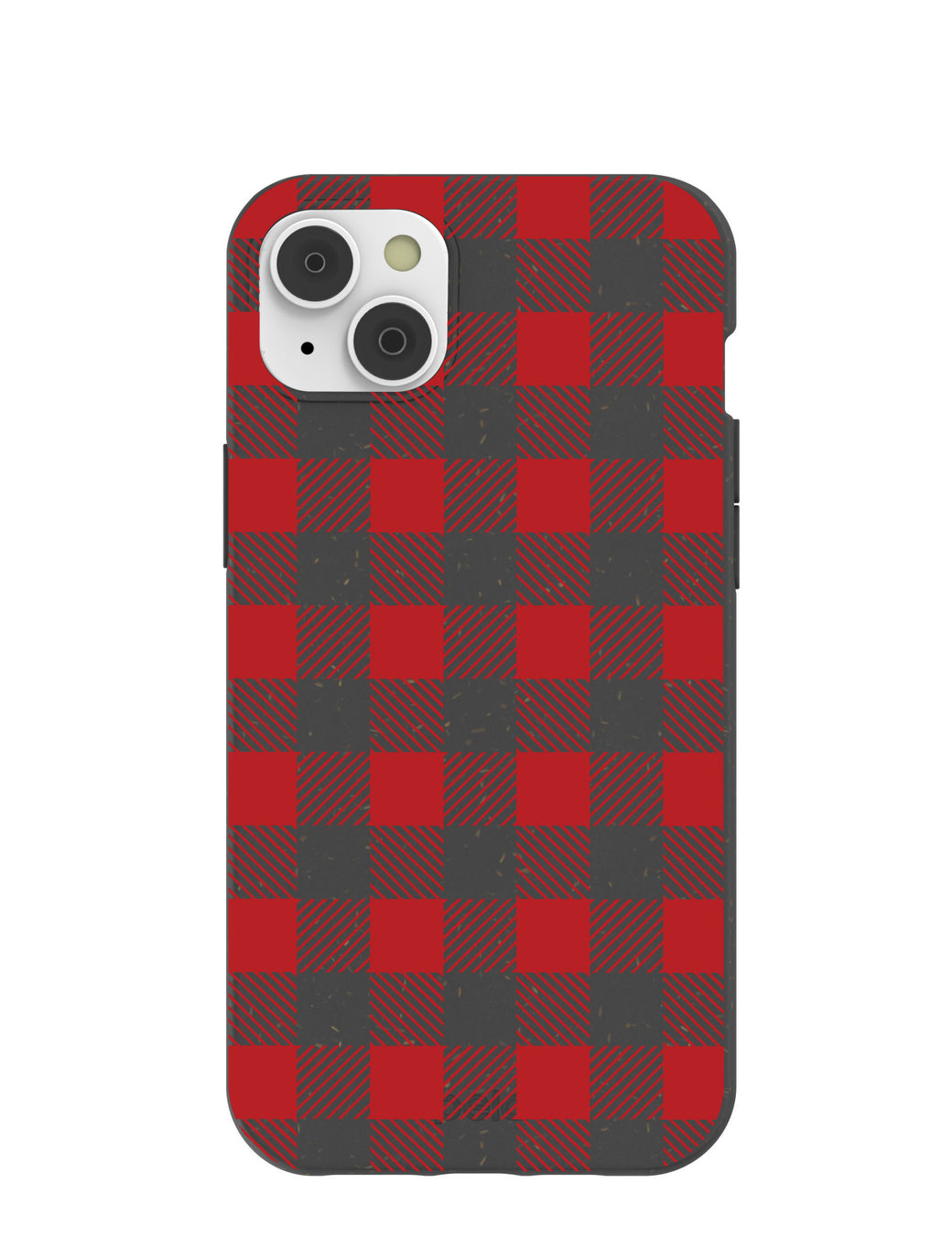 Black Flannel iPhone 14 Plus Case with MagSafe Module