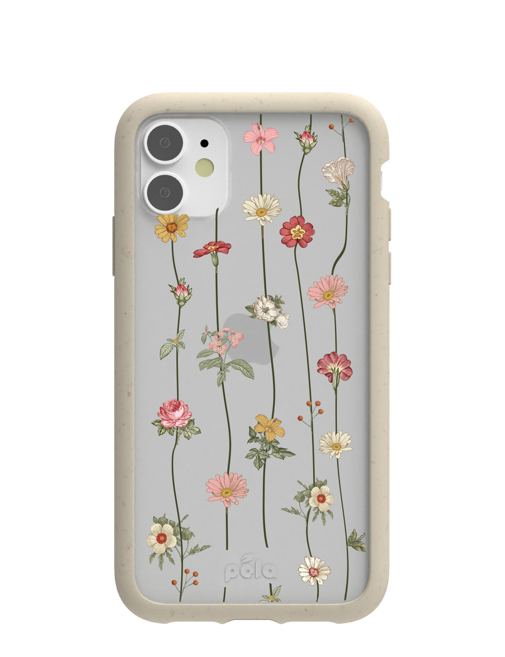 Clear Floral Vines iPhone 11 Case With London Fog Ridge