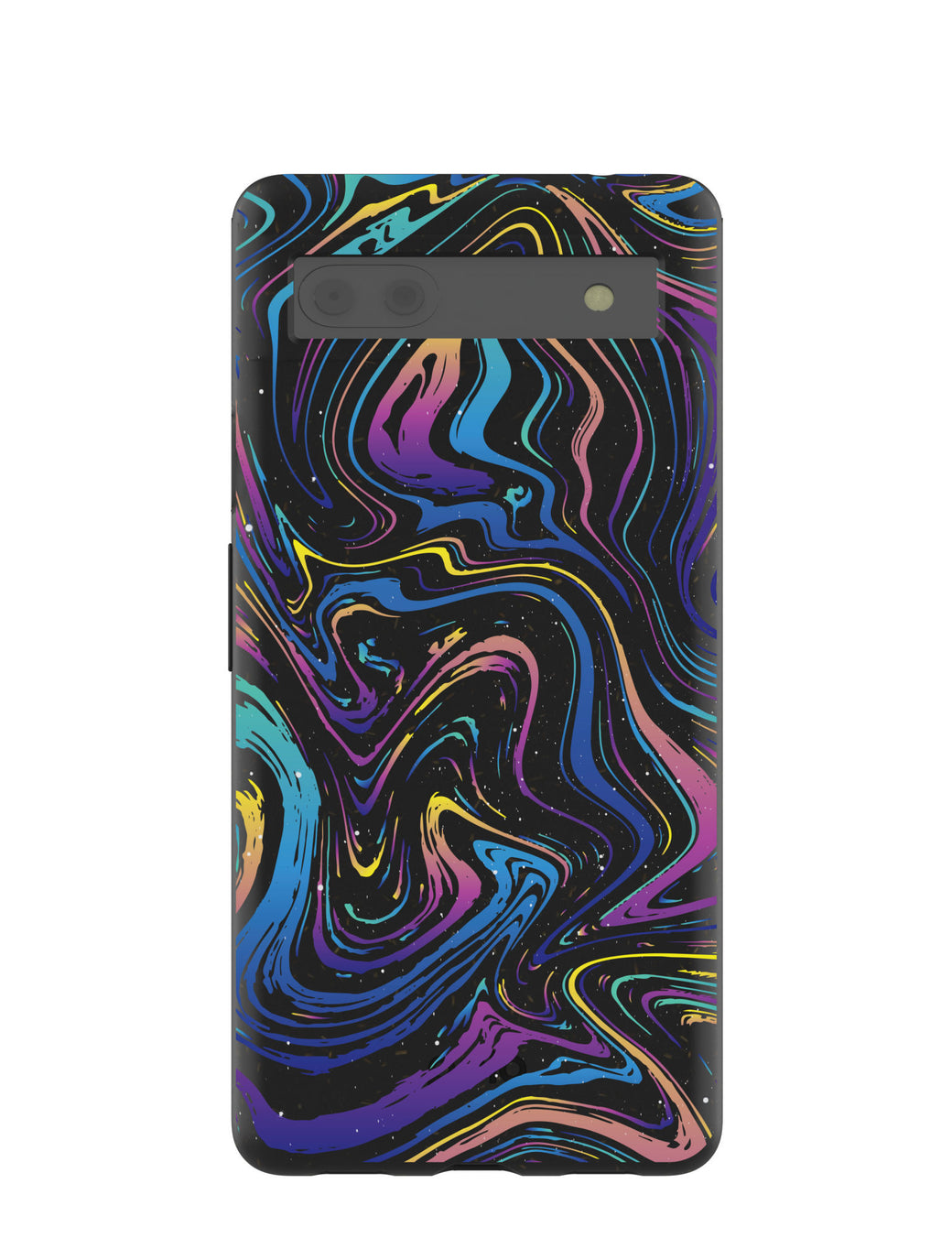 Black Galaxy Swirls Google Pixel 6a Case