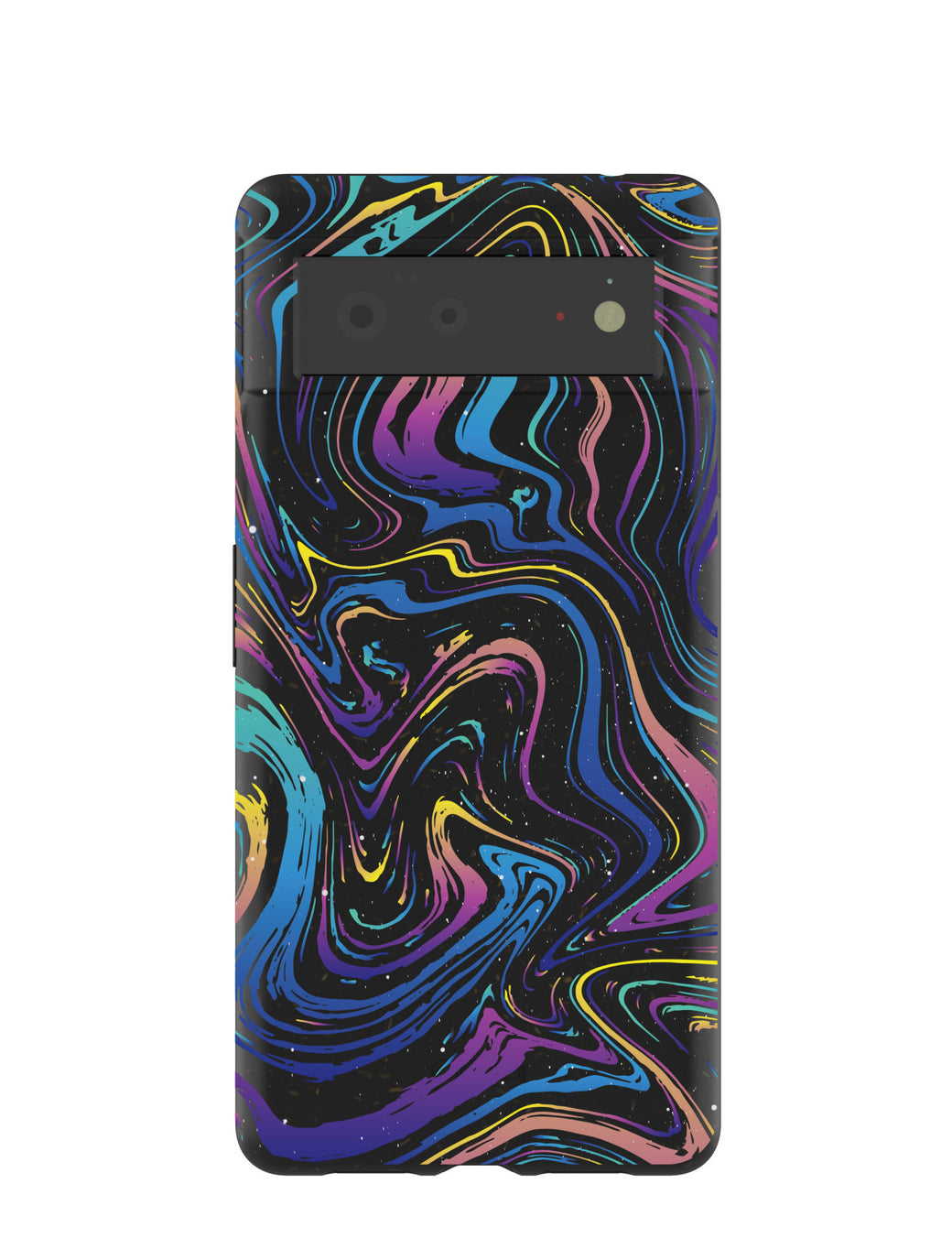 Black Galaxy Swirls Google Pixel 6 Case