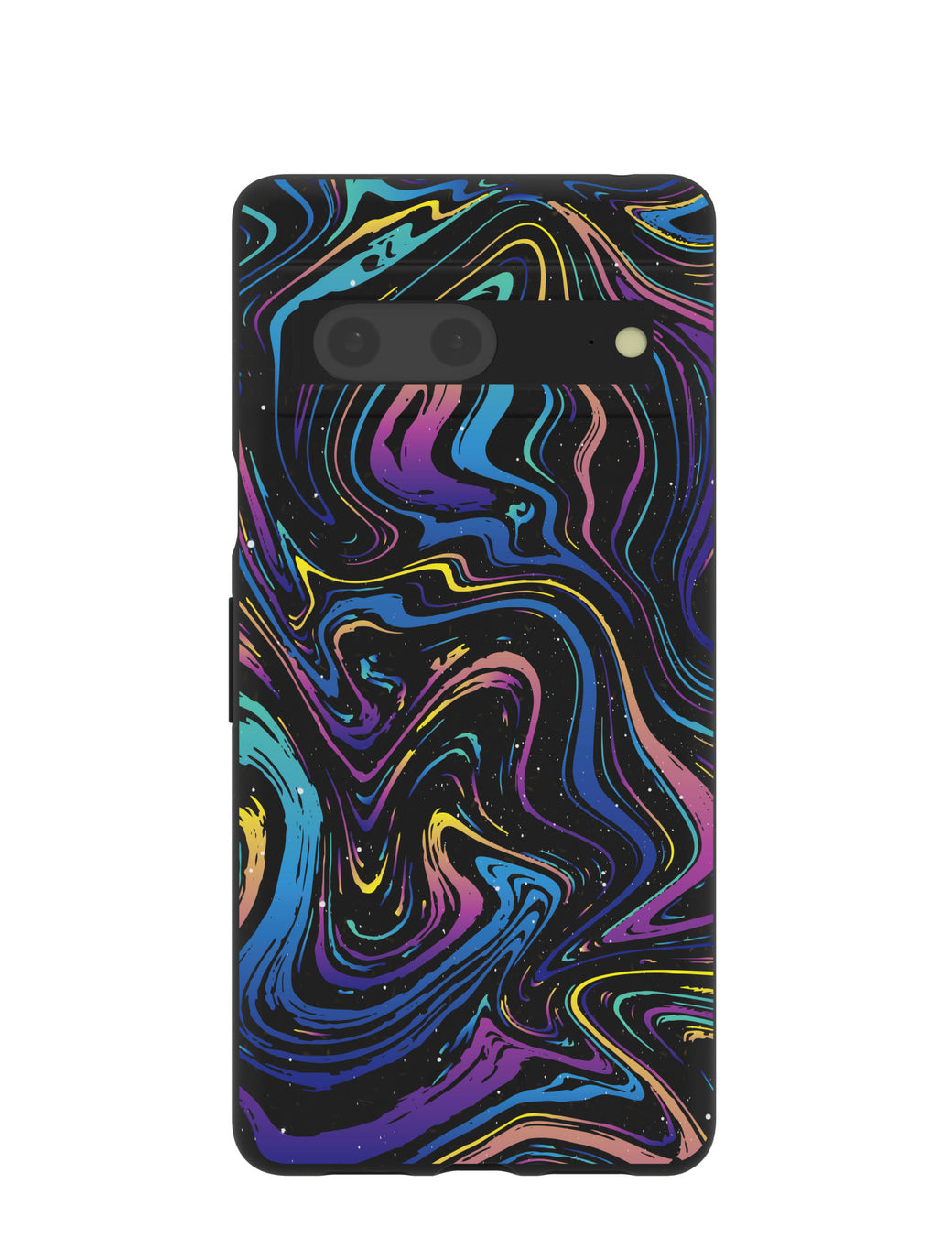 Black Galaxy Swirls Google Pixel 7 Case