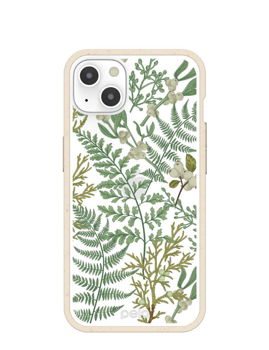 Clear Herbarium iPhone 13 Case With London Fog Ridge