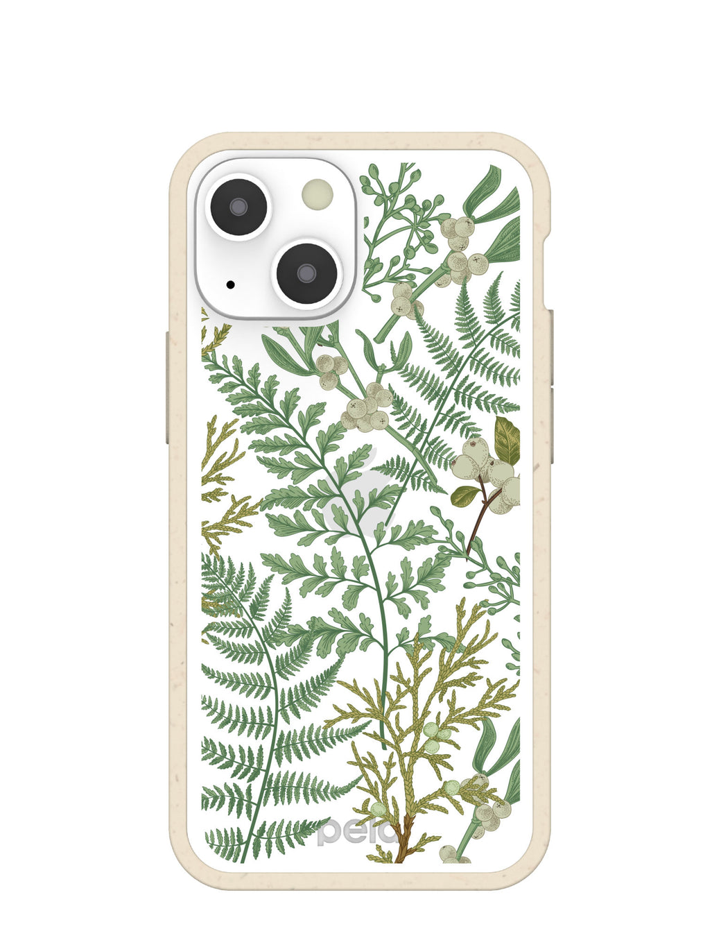 Clear Herbarium iPhone 13 Mini Case With London Fog Ridge