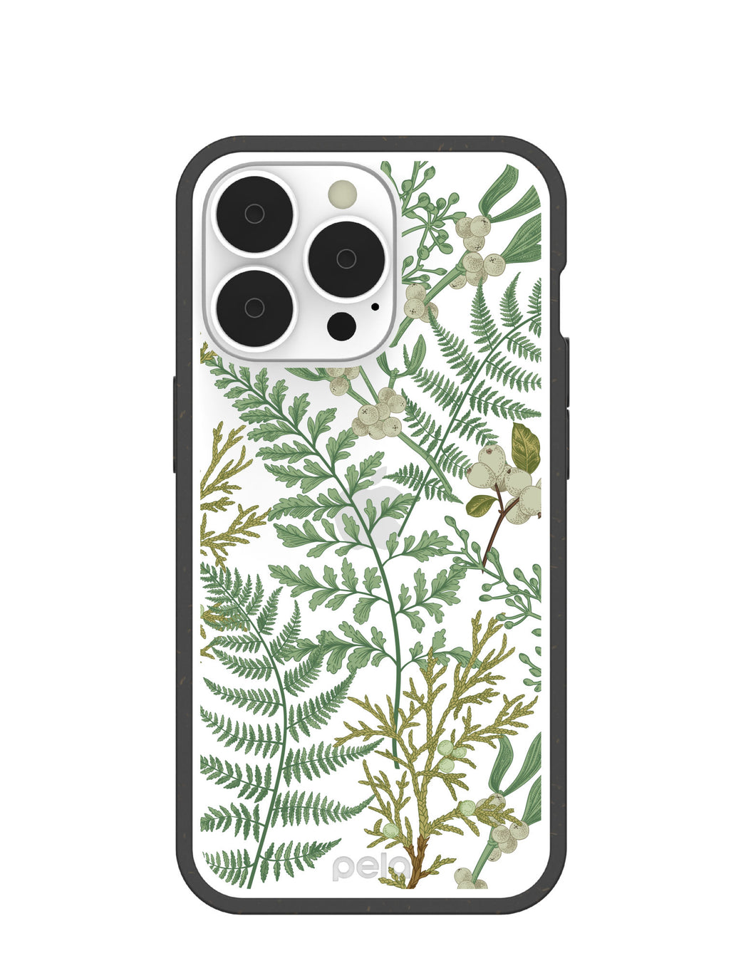 Clear Herbarium iPhone 13 Pro Case With Black Ridge