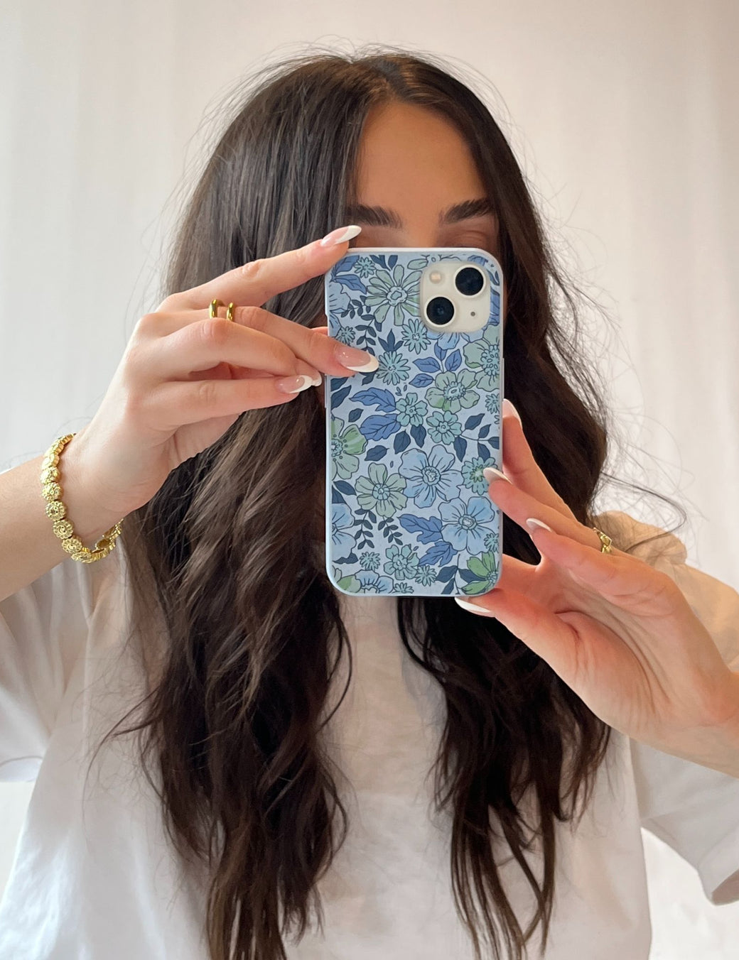 Powder Blue Liberty Florals iPhone 12/ iPhone 12 Pro Case