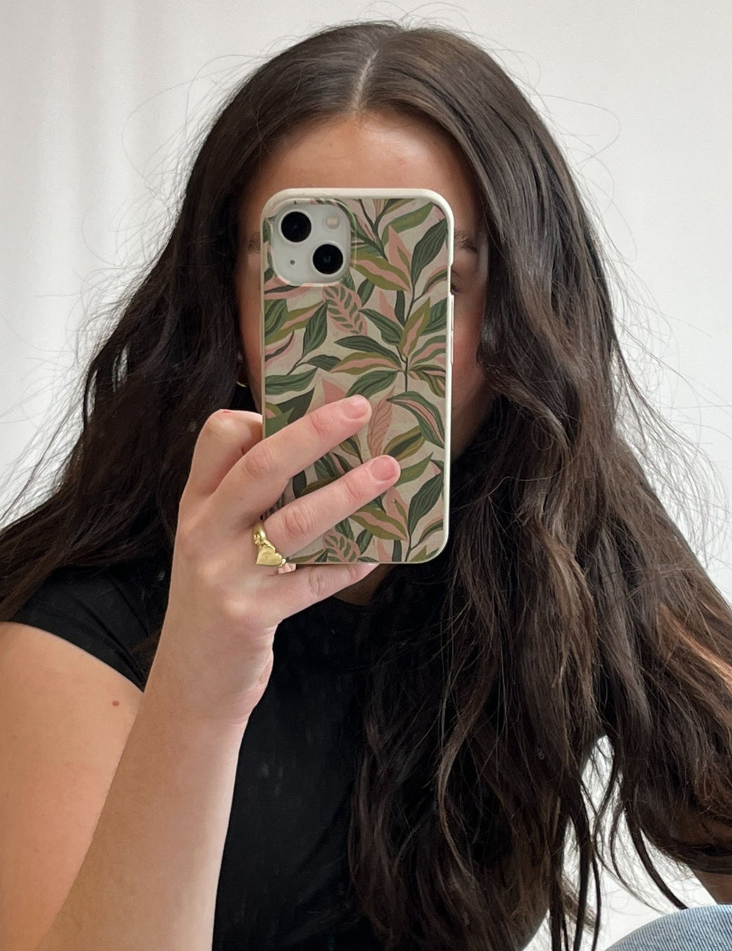 London Fog Pink Botanics iPhone 14 Pro Case with MagSafe Module