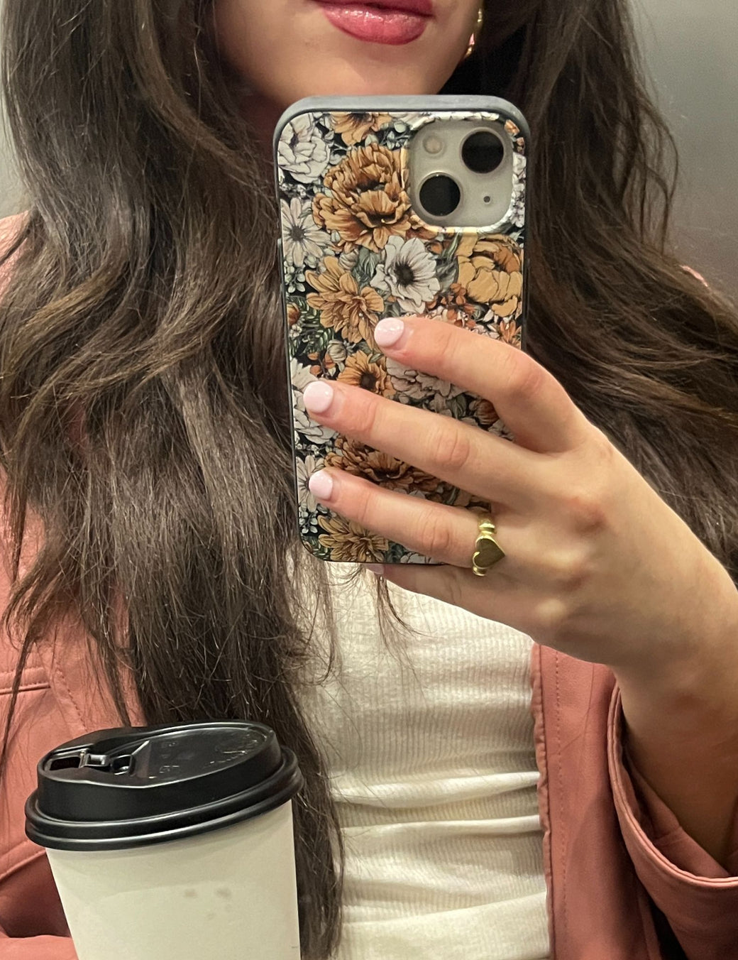 Black Peachy Peonies Google Pixel 7 Pro Case