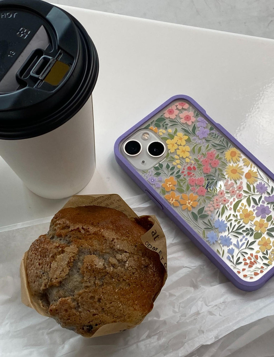 Clear Blooming Wild iPhone 14 Plus Case With Lavender Ridge