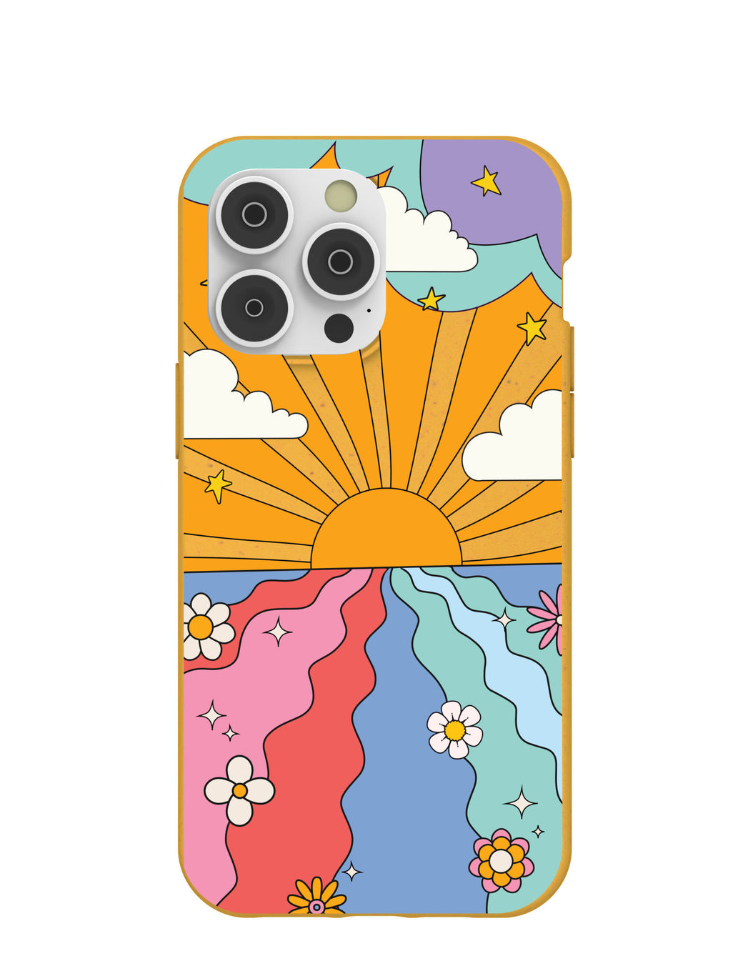Honey Into the Sunset iPhone 14 Pro Max Case with MagSafe Module
