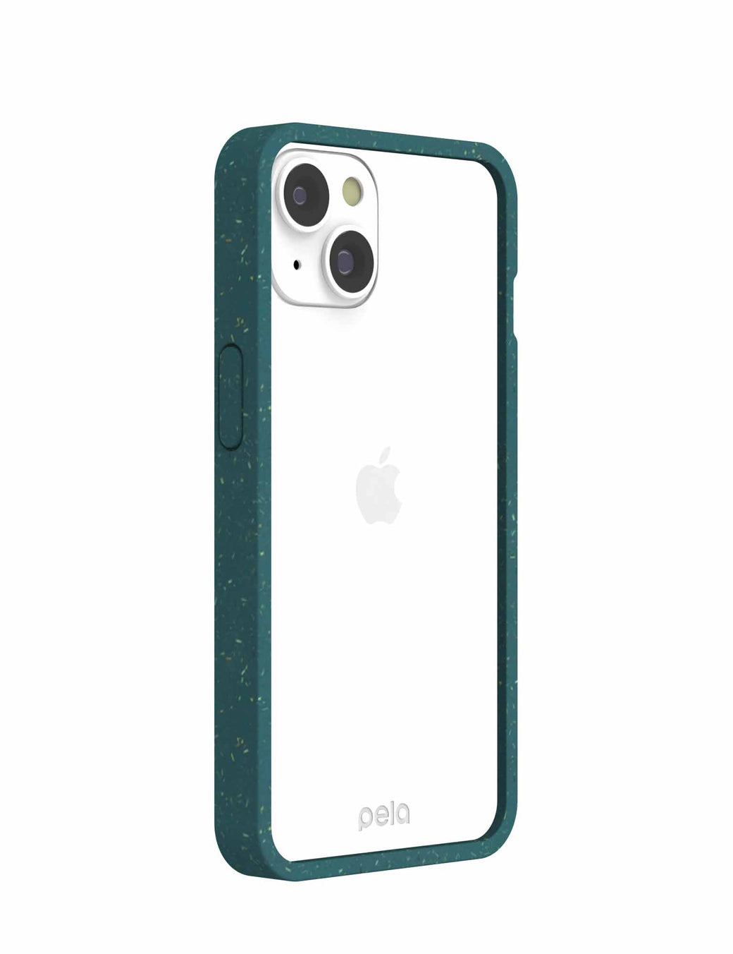 Clear iPhone 14 Case with Green Ridge