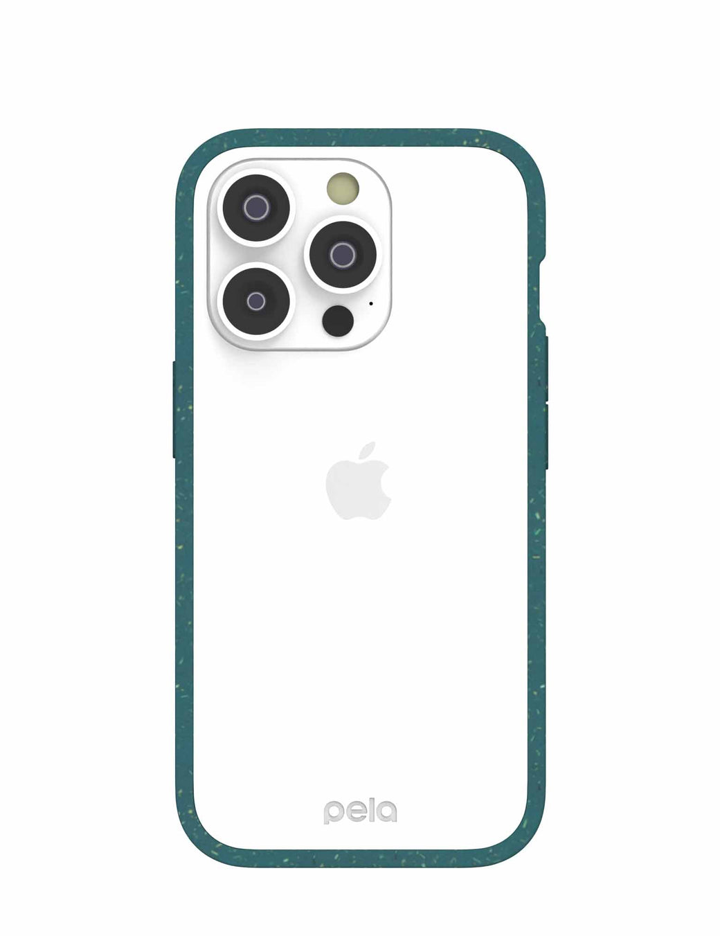 Clear iPhone 14 Pro Case with Green Ridge