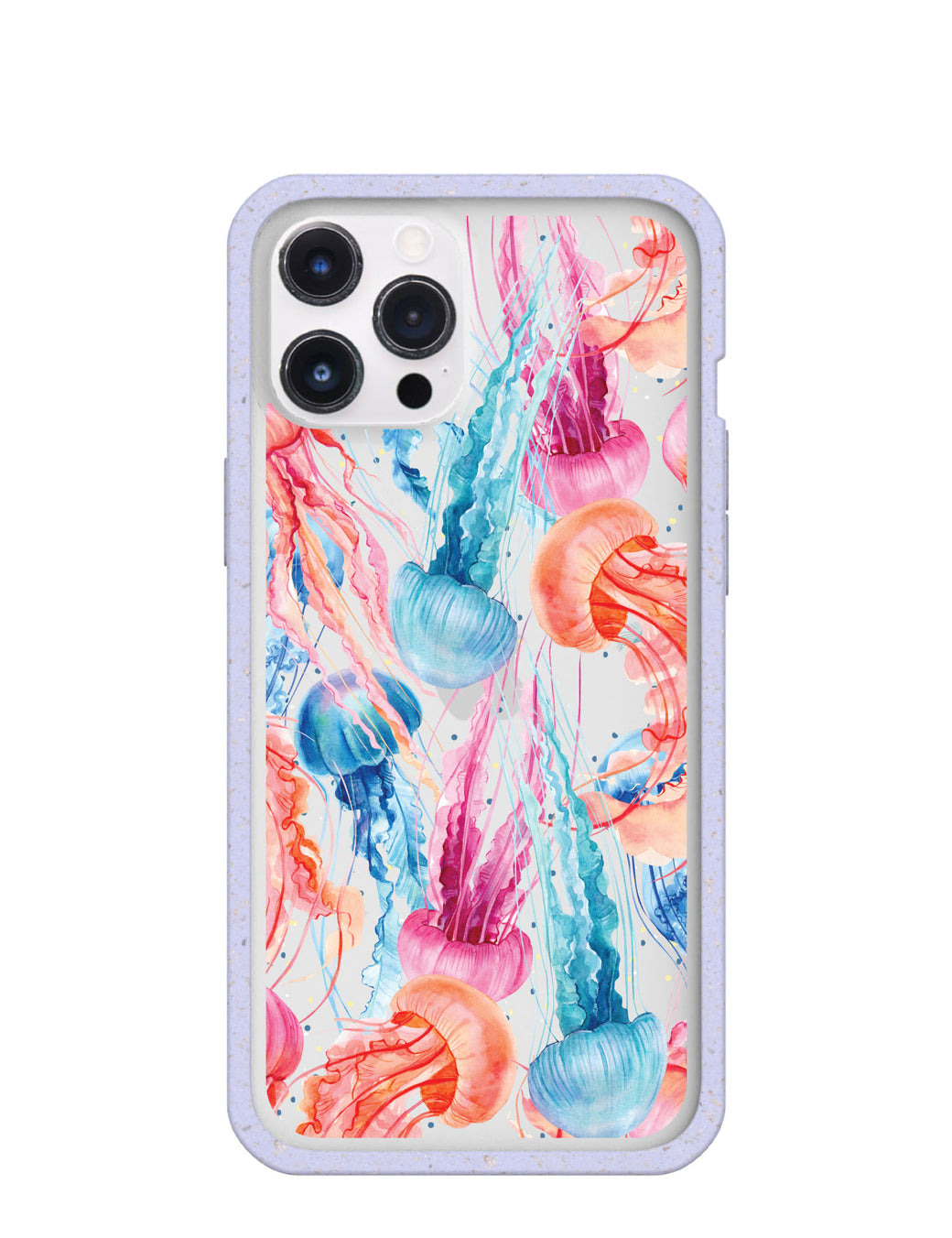 Clear Jellyfish iPhone 12 Pro Max Case With Lavender Ridge