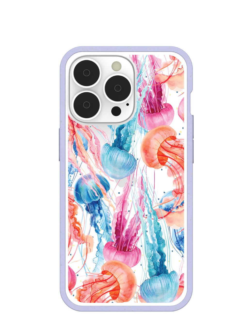 Clear Jellyfish iPhone 13 Pro Case With Lavender Ridge