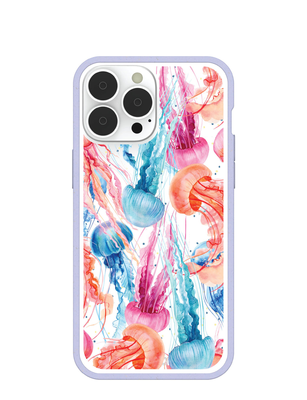 Clear Jellyfish iPhone 13 Pro Max Case With Lavender Ridge
