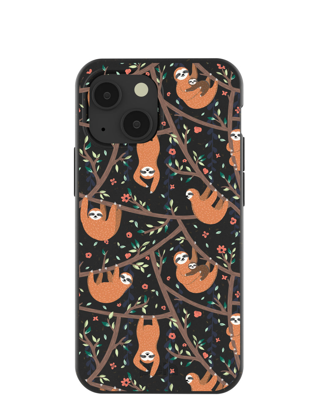 Black Jungle Sloths iPhone 13 Mini Case
