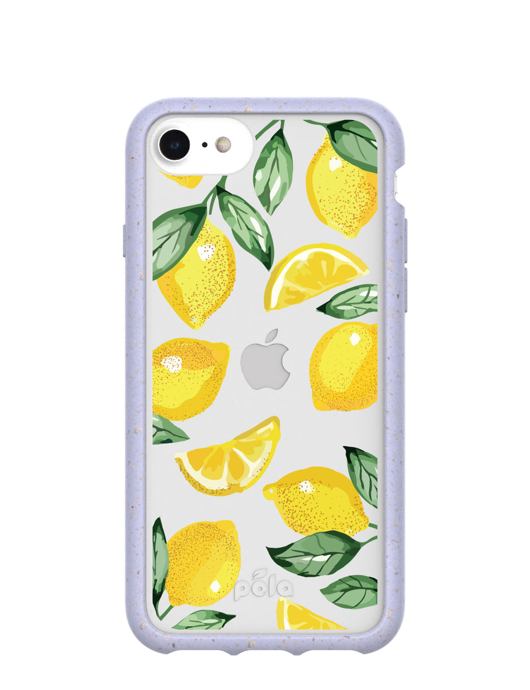 Clear Lemon Fizz iPhone 6/6s/7/8/SE Case With Lavender Ridge