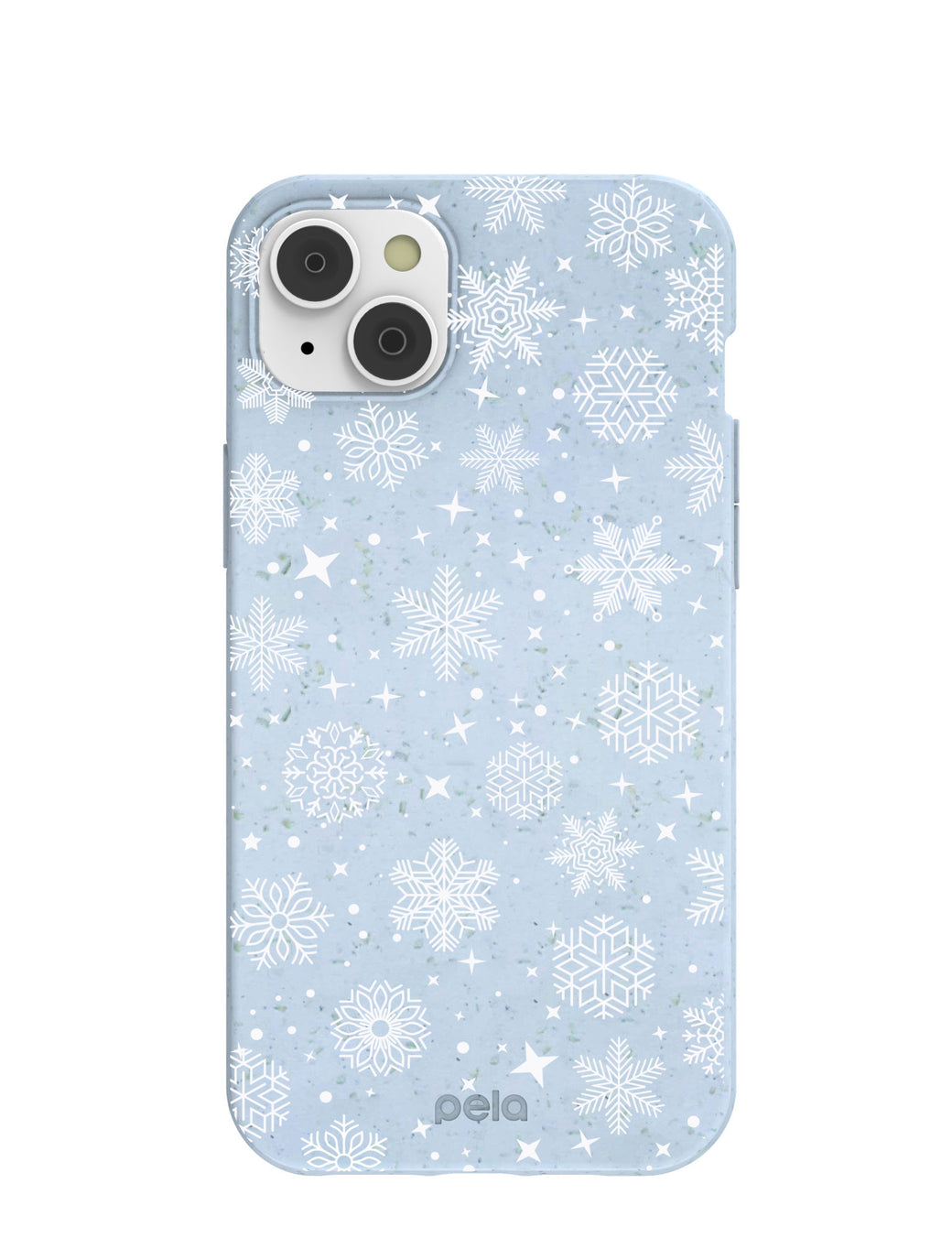 Powder Blue Let it Snow iPhone 14 Plus Case with MagSafe Module