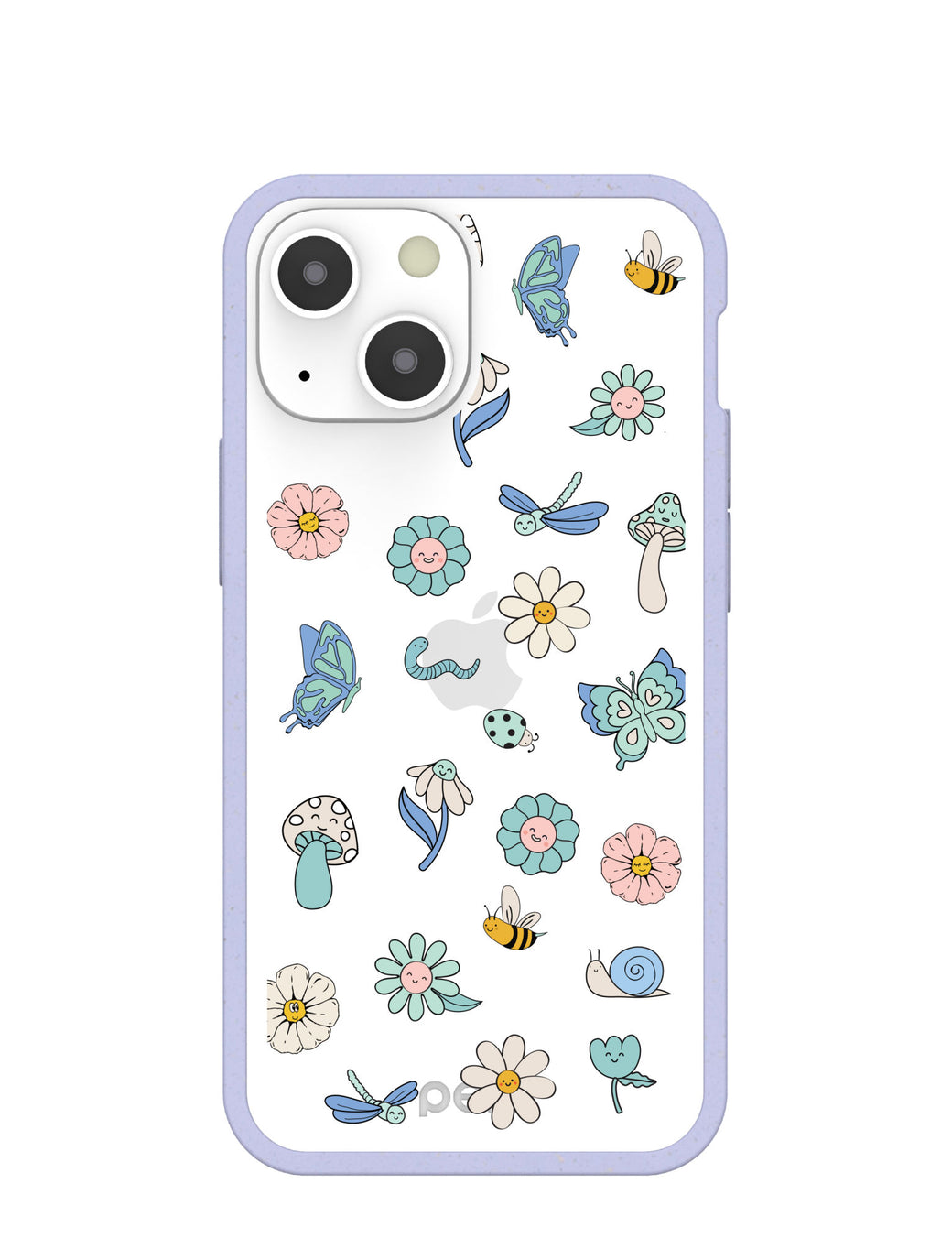 Clear Little Friends iPhone 13 Mini Case With Lavender Ridge