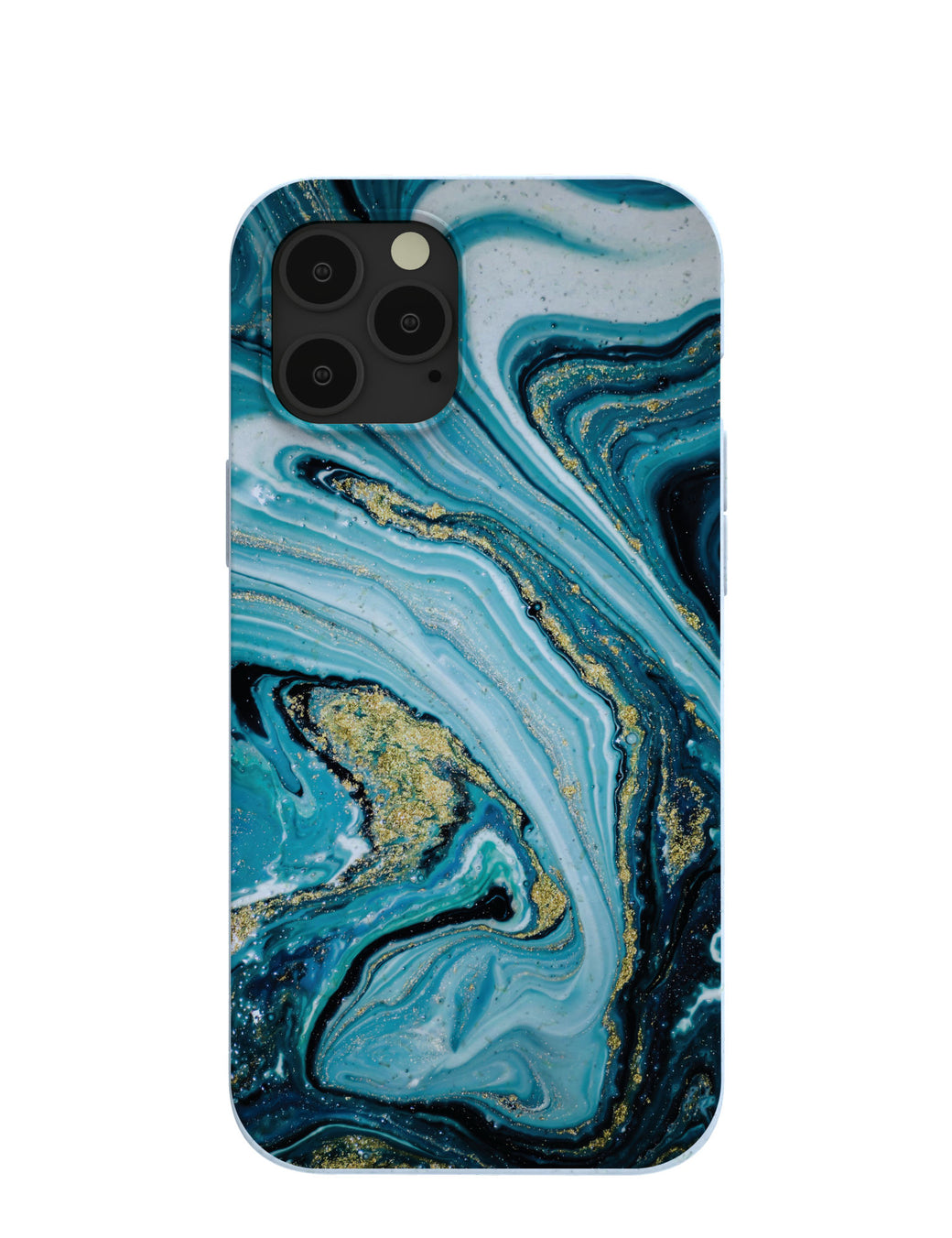Powder Blue Marble iPhone 12 Pro Max Case