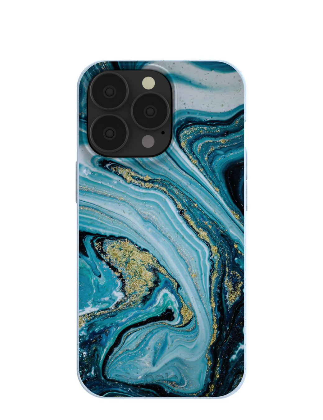 Powder Blue Marble iPhone 13 Pro Case