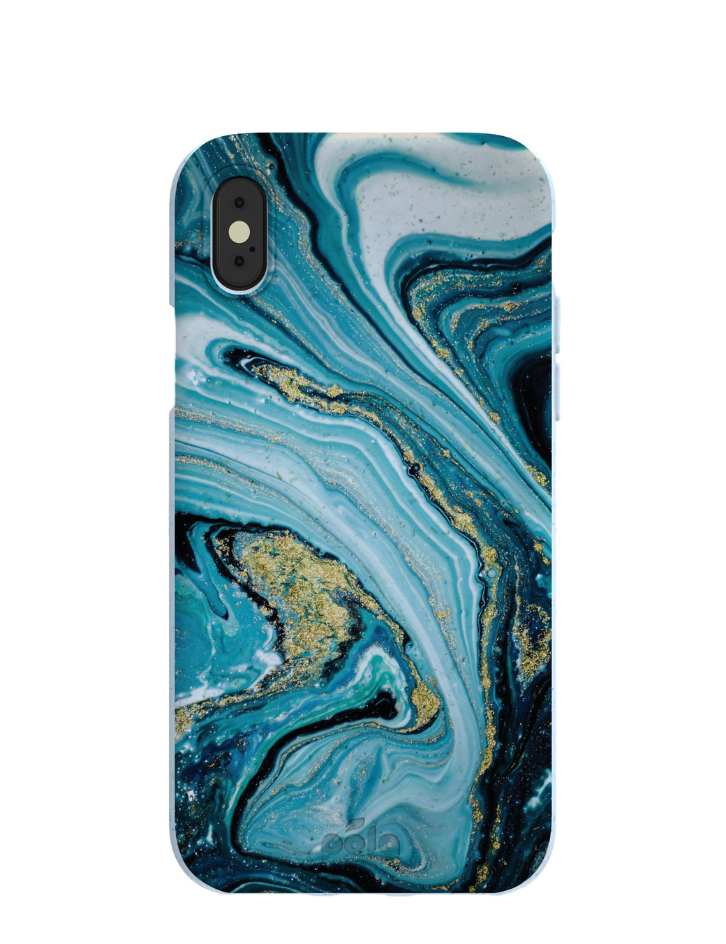 Powder Blue Marble iPhone X Case