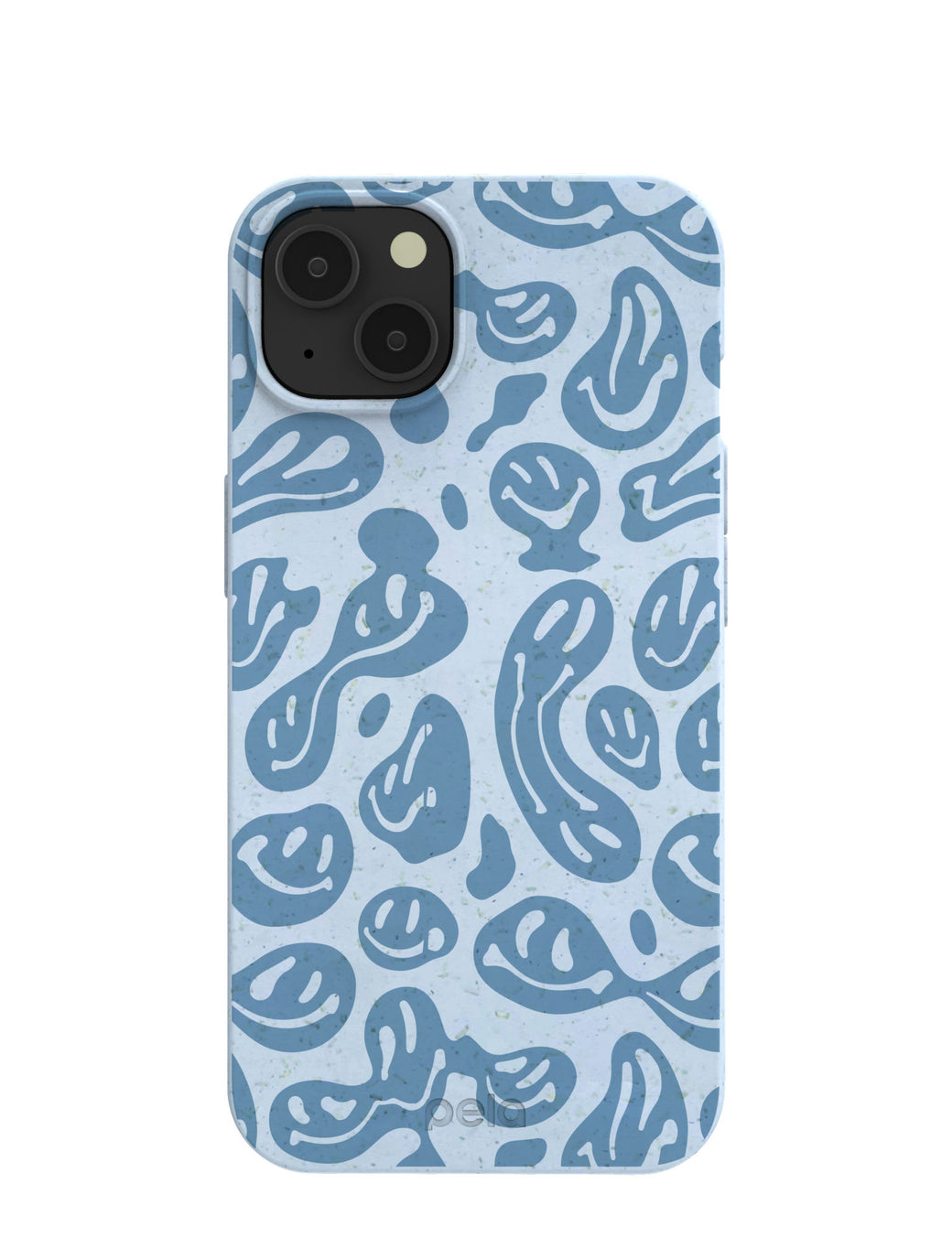 Powder Blue Melting Faces iPhone 13 Case